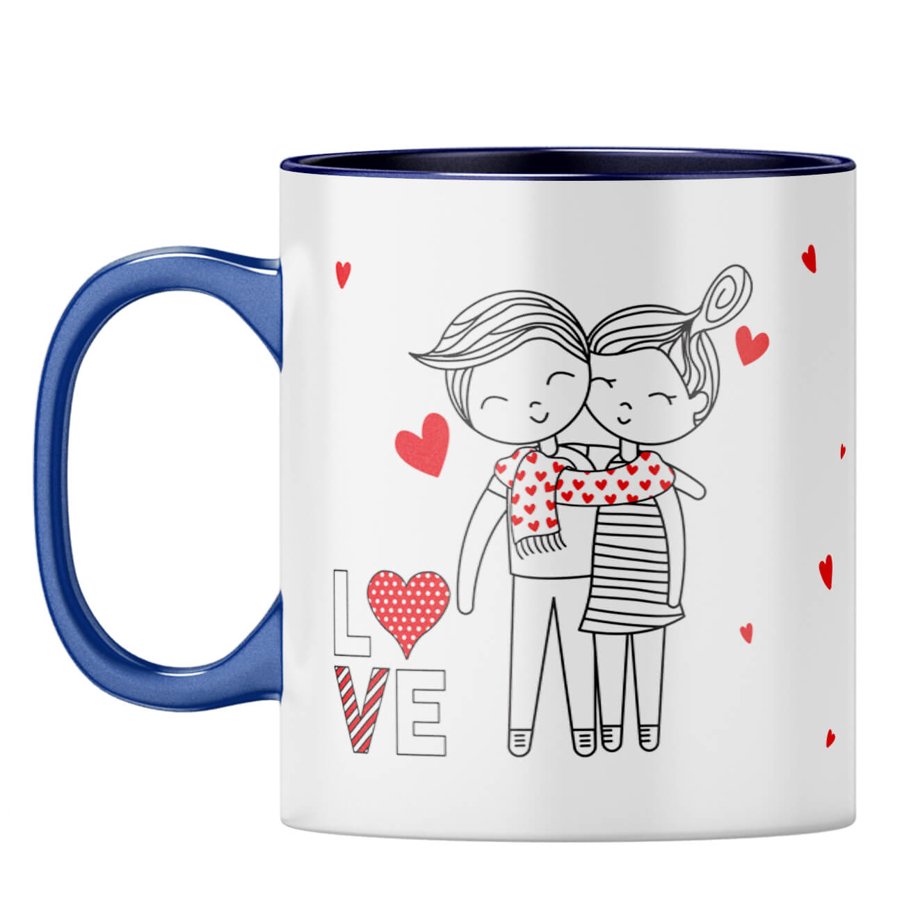 Gift for Boy Friend Coffee Mug Dark Blue