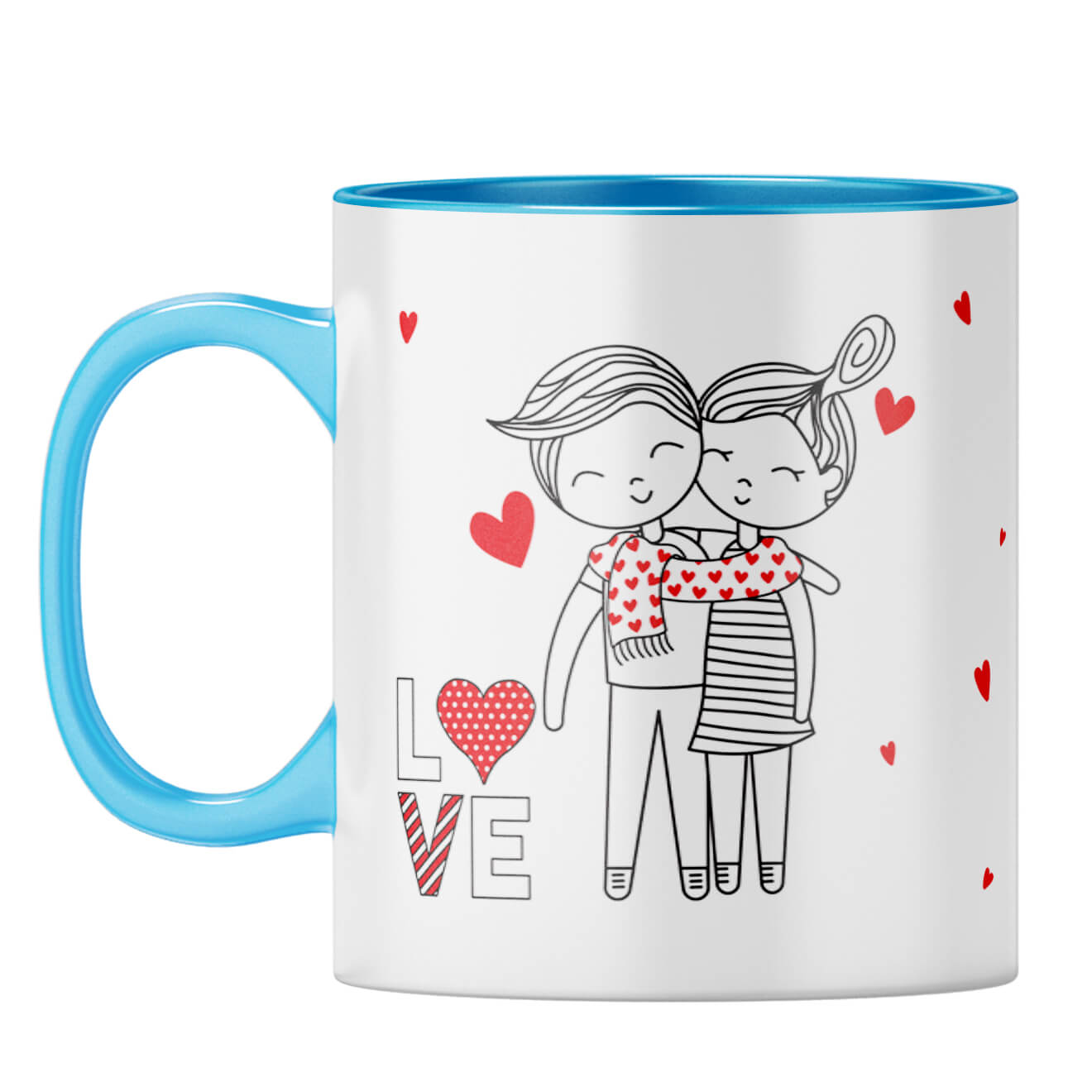 Gift for Boy Friend Coffee Mug Light Blue