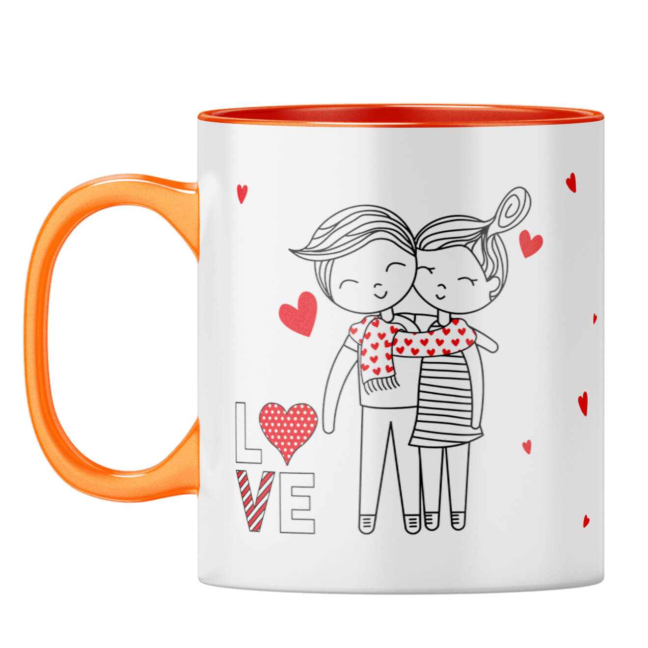 Gift for Boy Friend Coffee Mug Orange