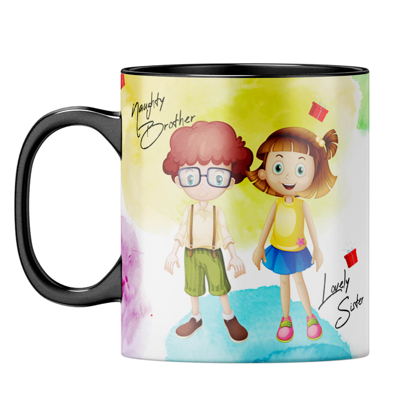 Gift for Brother Sister Coffee Mug Black