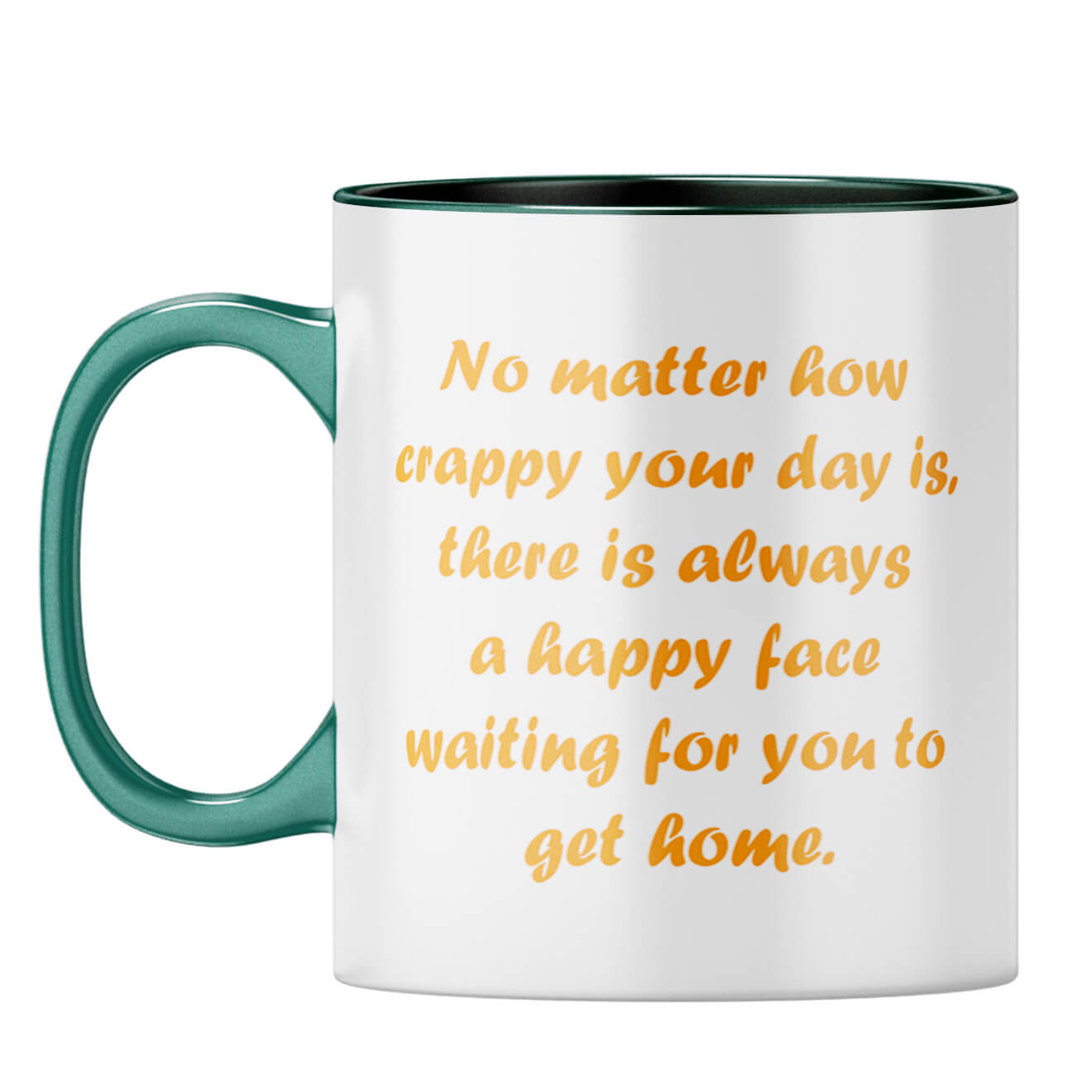 Gift for Dog Lovers Coffee Mug Dark Green