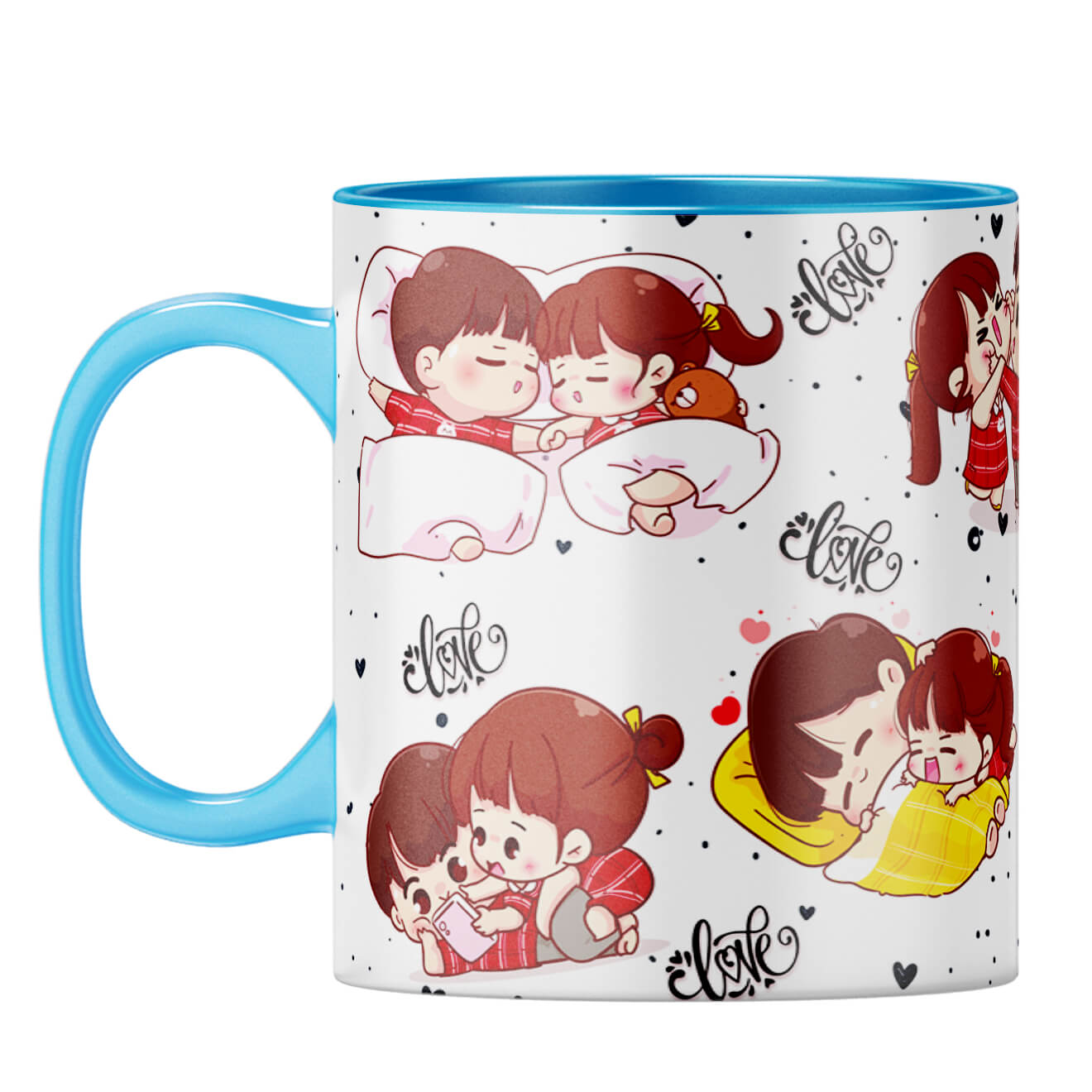 Gift for Girl Friend Coffee Mug Light Blue