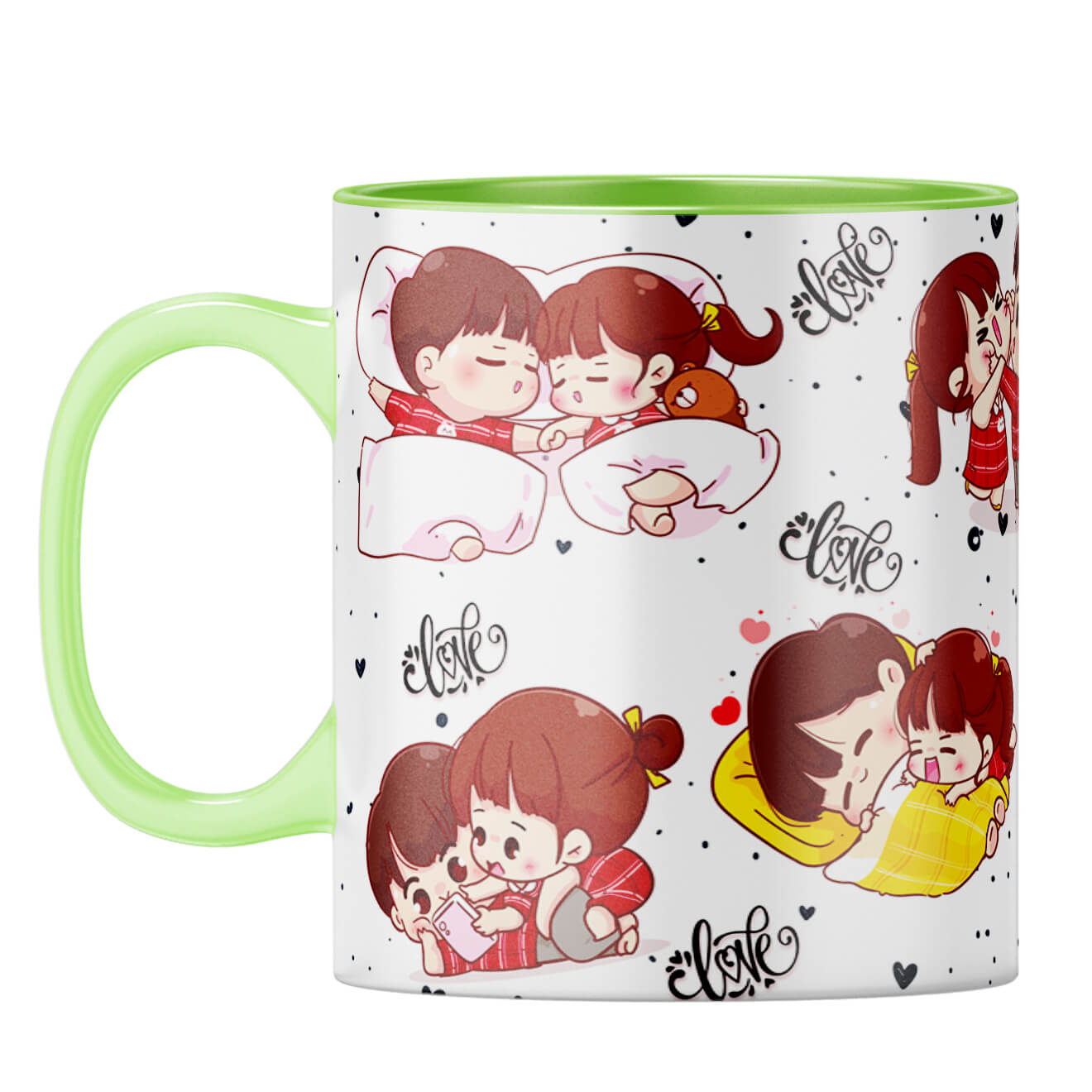 Gift for Girl Friend Coffee Mug Light Green