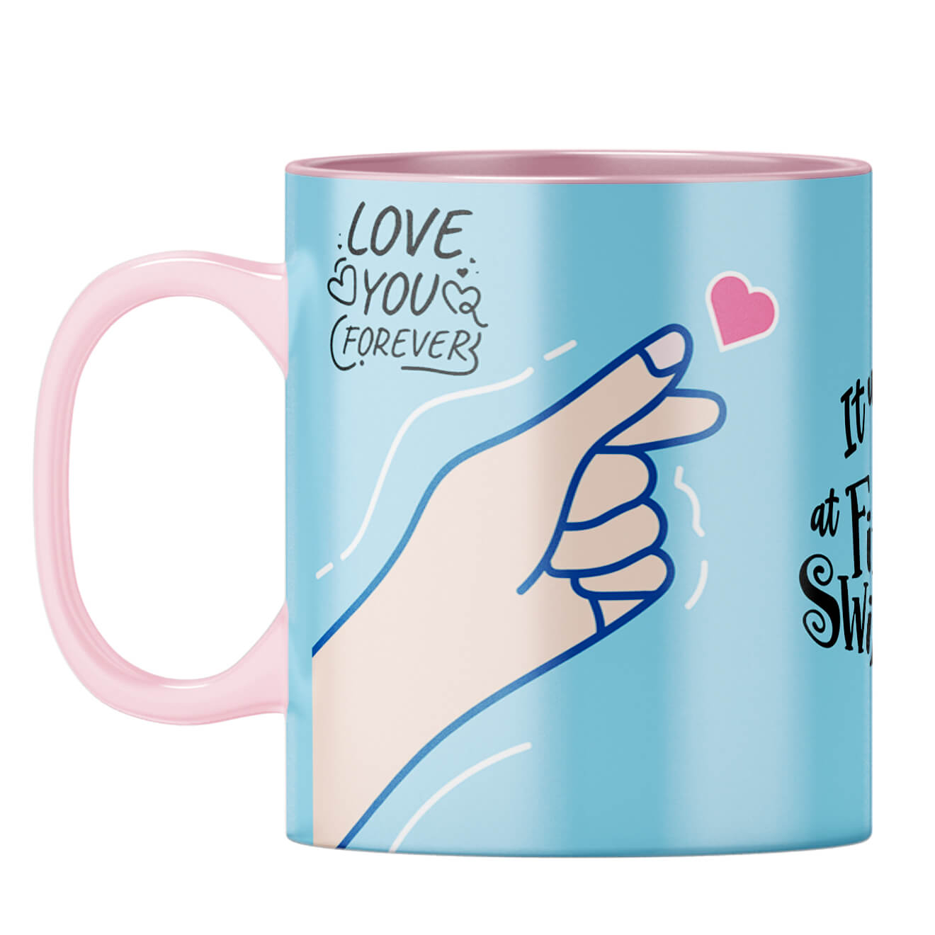Gift for Internet Friends Coffee Mug Pink
