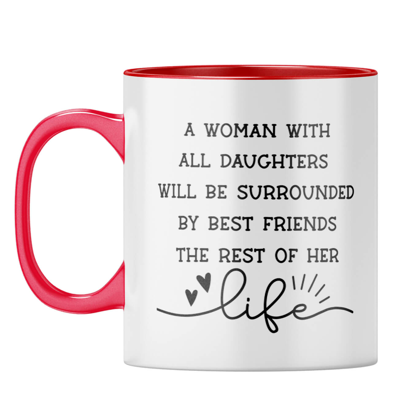 Gift For Mom Birthday Coffee Mug Red