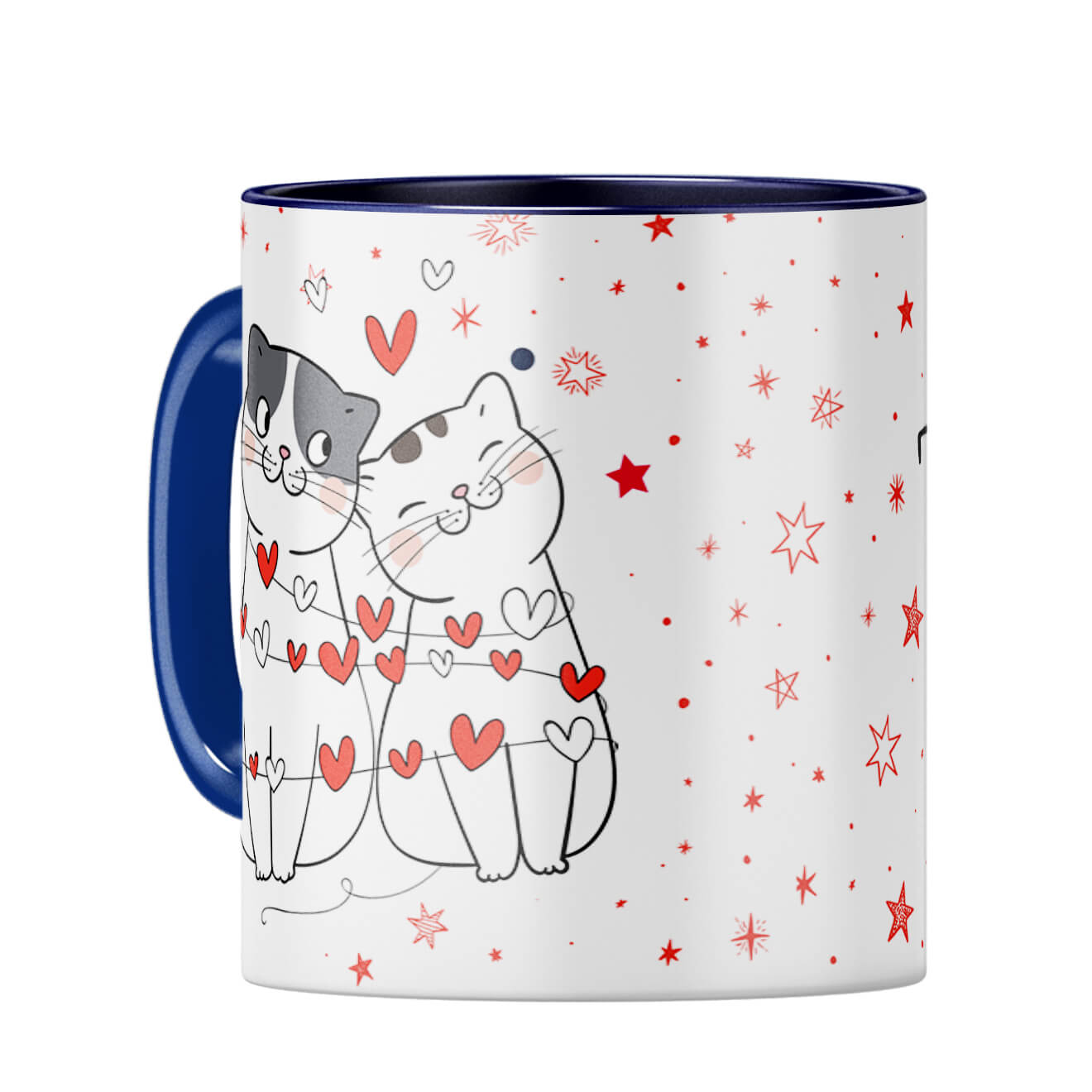 Gift for Perfect Couples Coffee Mug Dark Blue