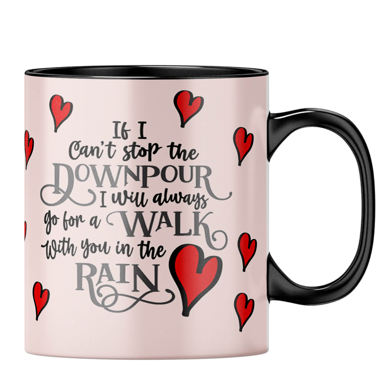 Gift for Romantic Couples Coffee MugB-Black