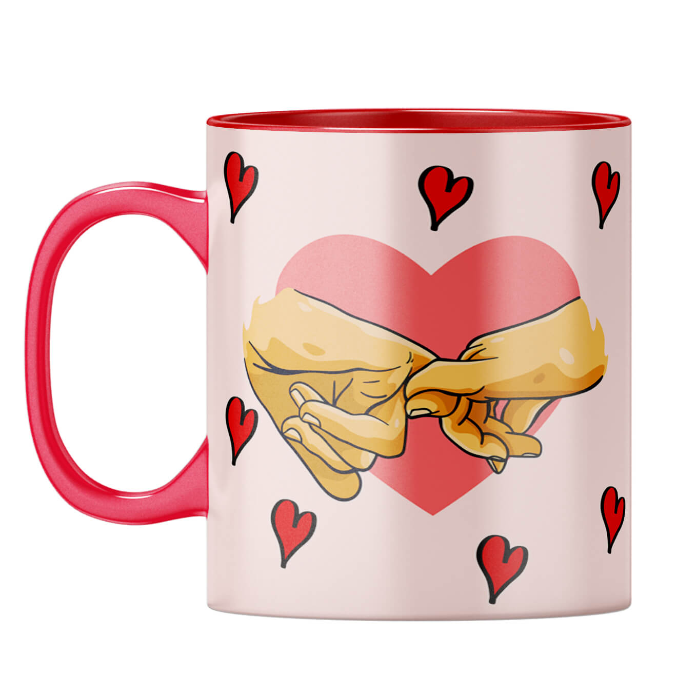 Gift for Romantic Couples Coffee Mug Red