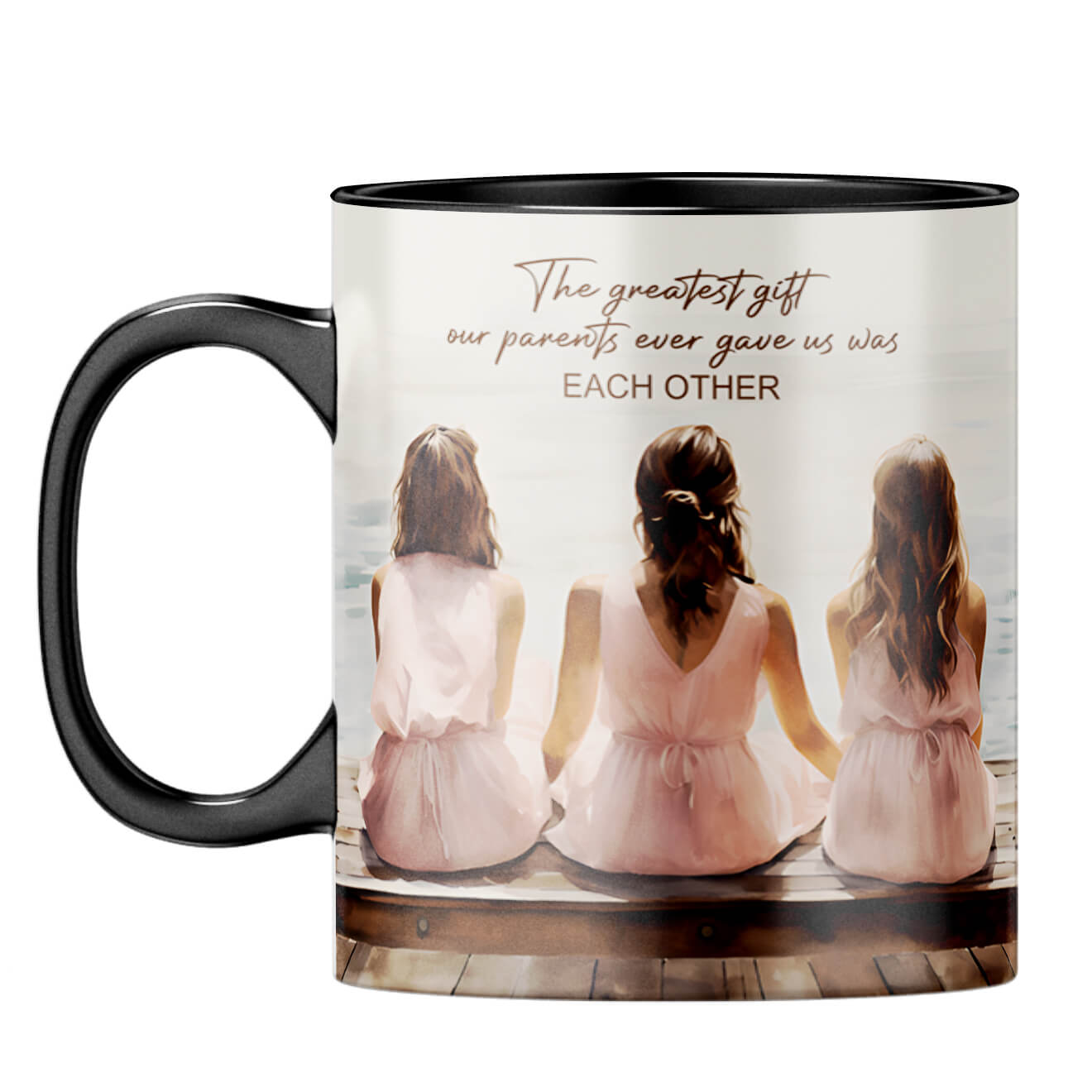 Gift from our Parents Coffee Mug Black