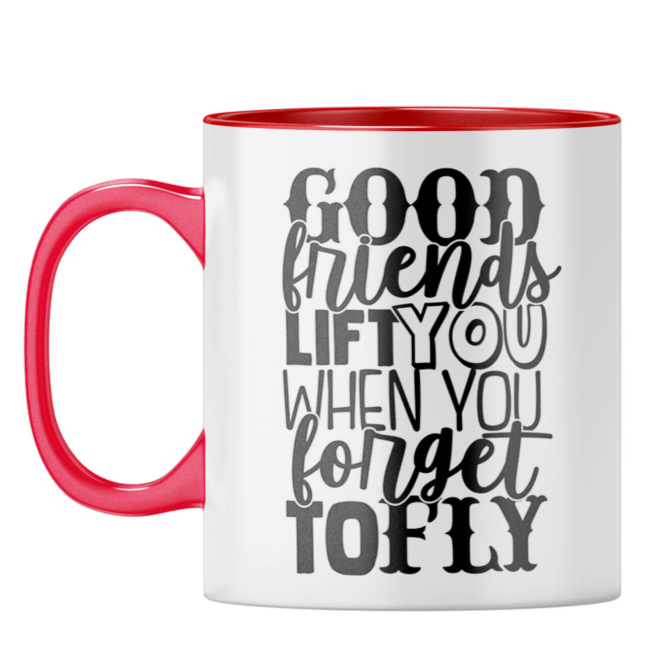 Good Friends Life You Coffee Mug Red