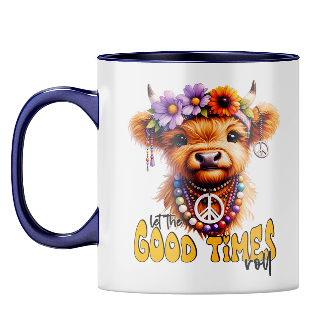 Good Times Roll Coffee Mug Dark Blue