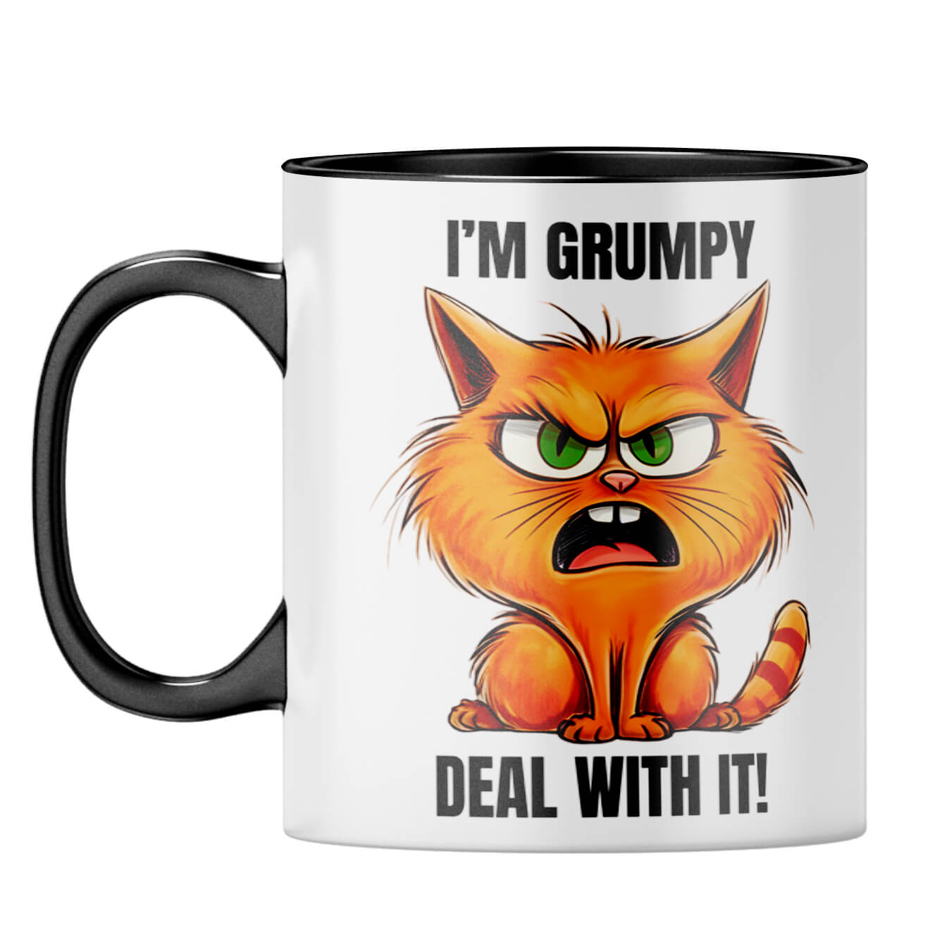 Grumpy Coffee Mug Black