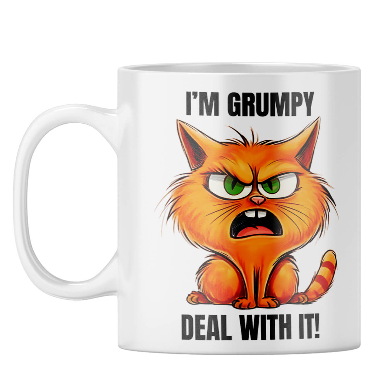 Grumpy Coffee Mug White
