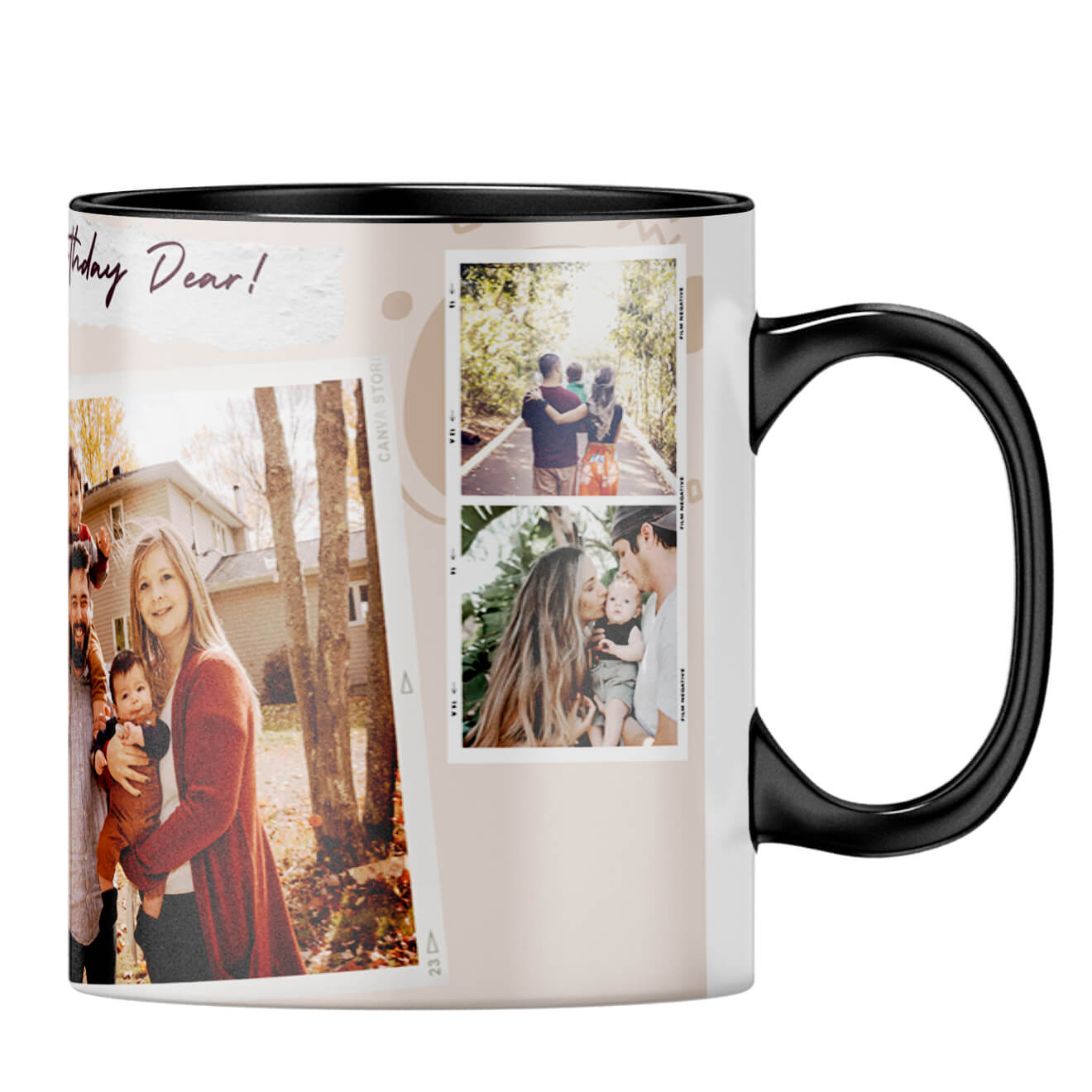 Happy Birthday Dear Coffee MugB-Black