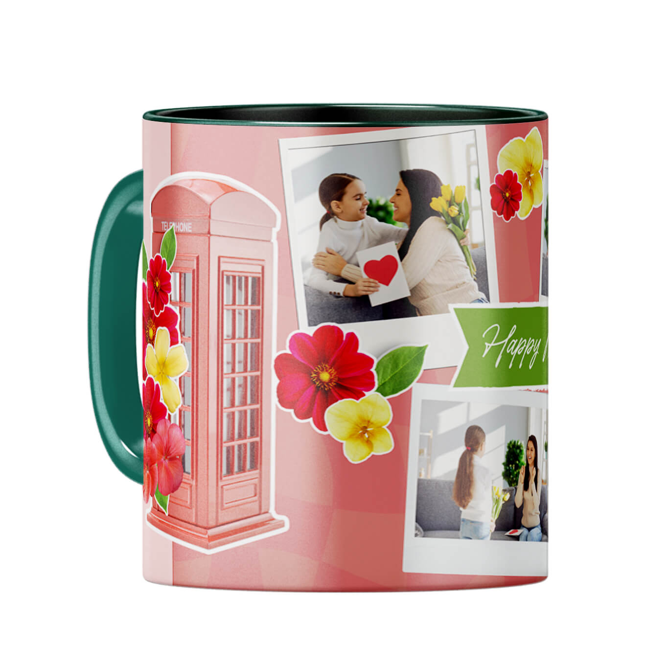 Happy Mothers Day Coffee Mug Dark Green