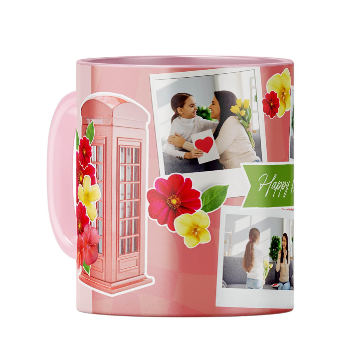 Happy Mothers Day Coffee Mug Pink