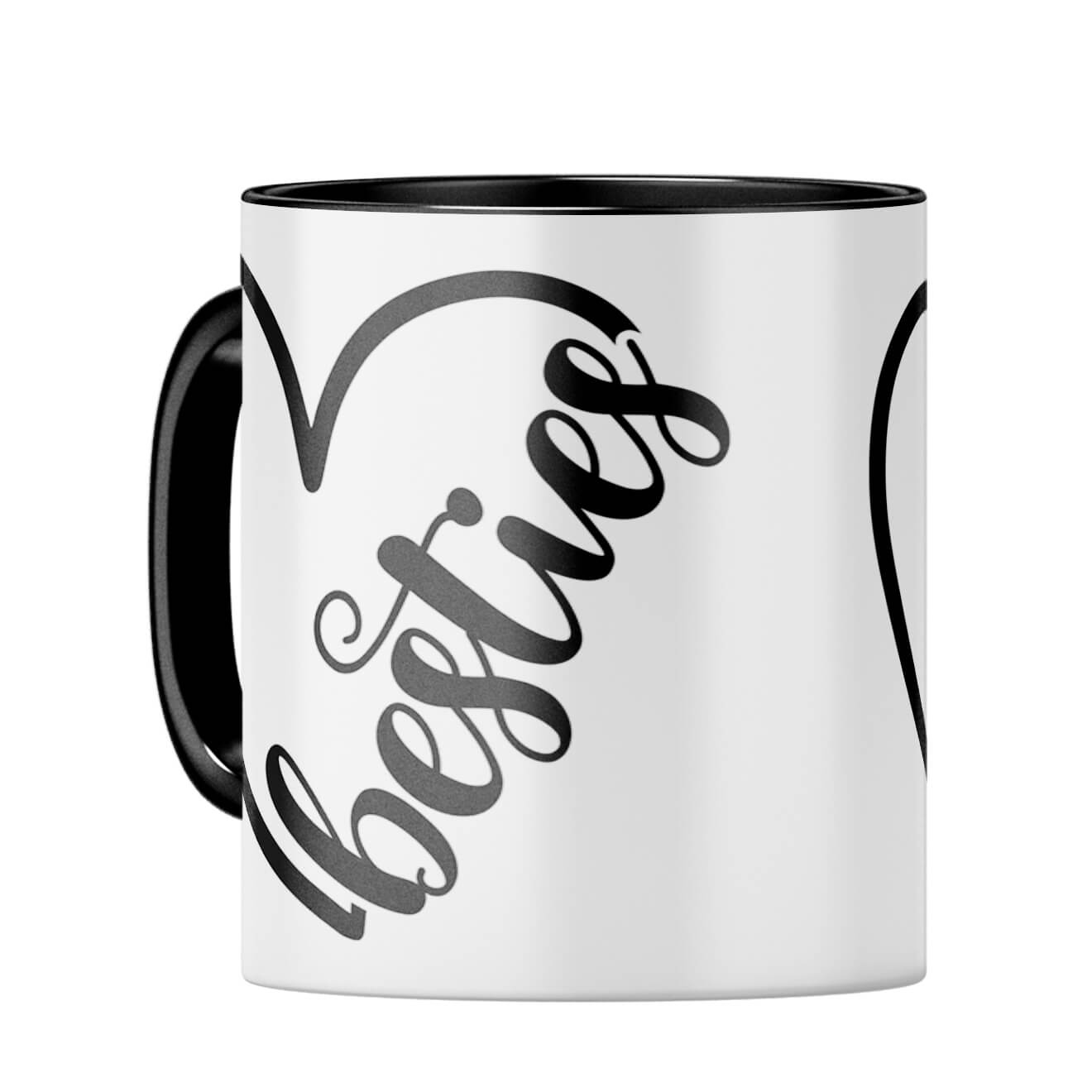 Heart Besties Coffee MugC-Black