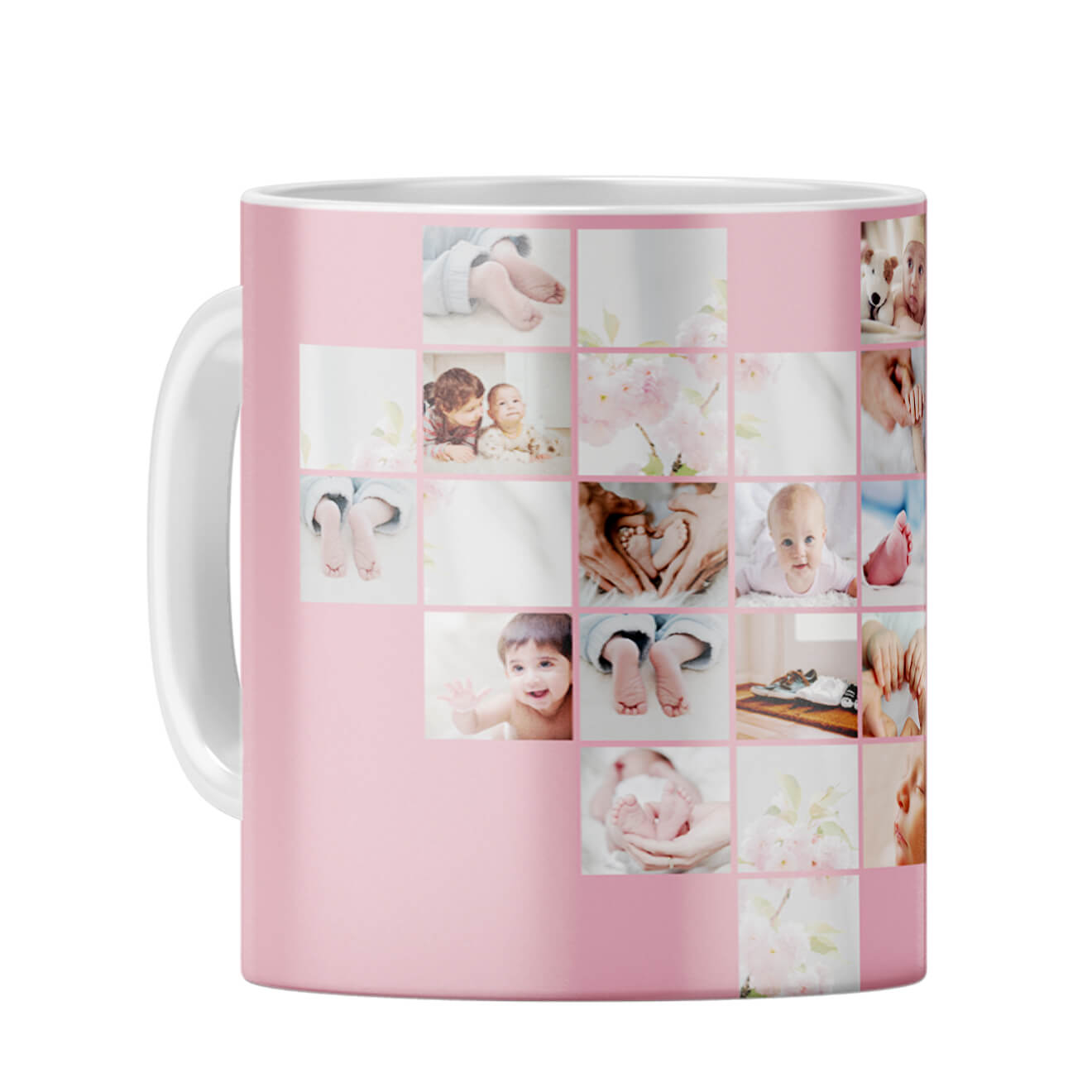 Heart Collage Coffee Mug White