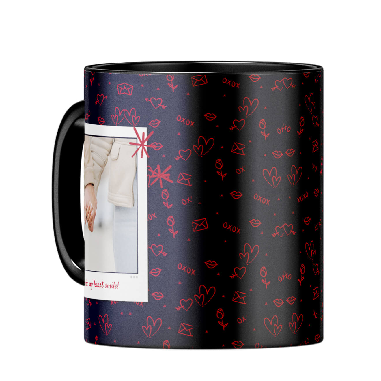 Heart Smiles Coffee MugC-Black