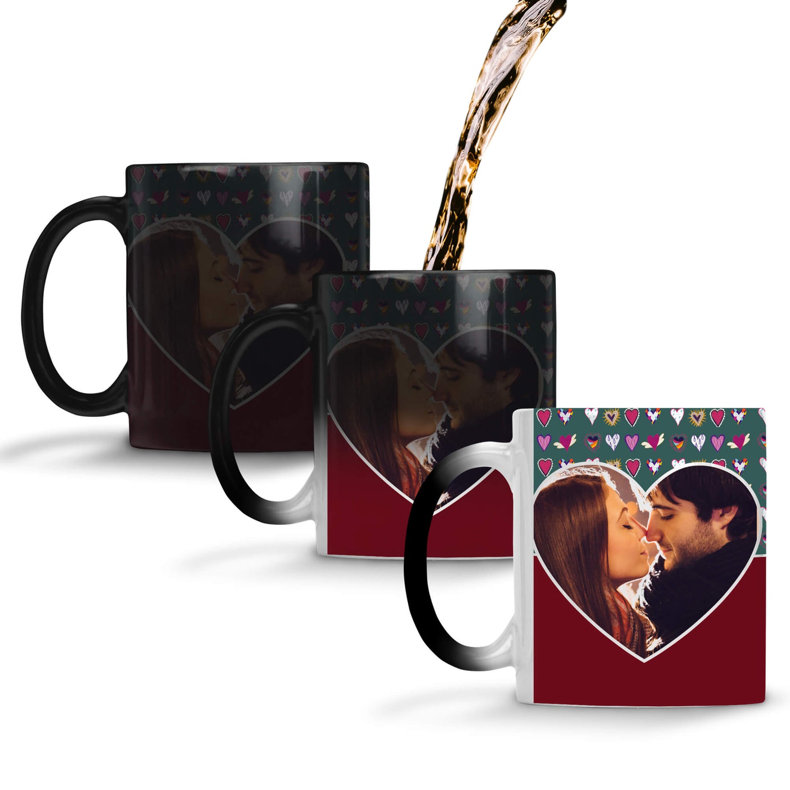 Hearts Photo Coffee Mug Magic