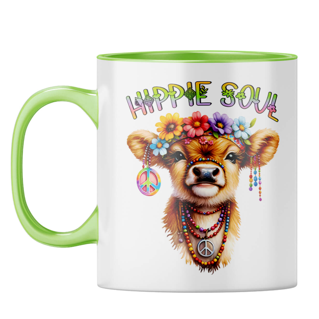 Hippie Soul Coffee Mug Light Green