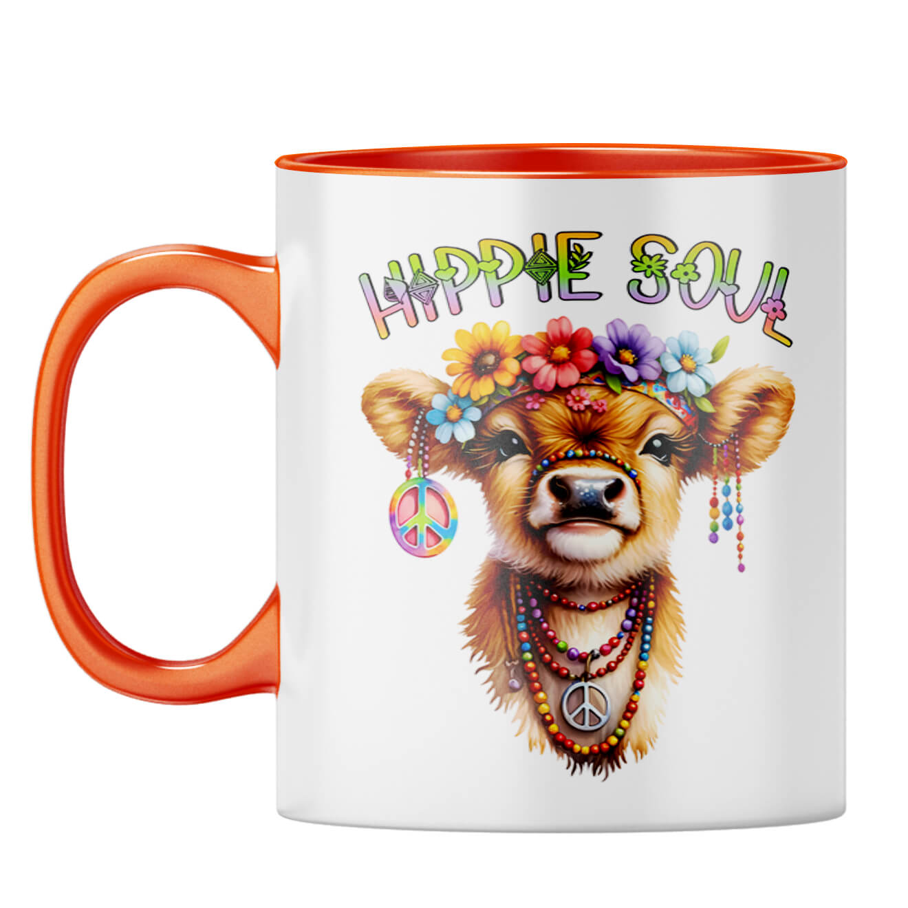 Hippie Soul Coffee Mug Orange