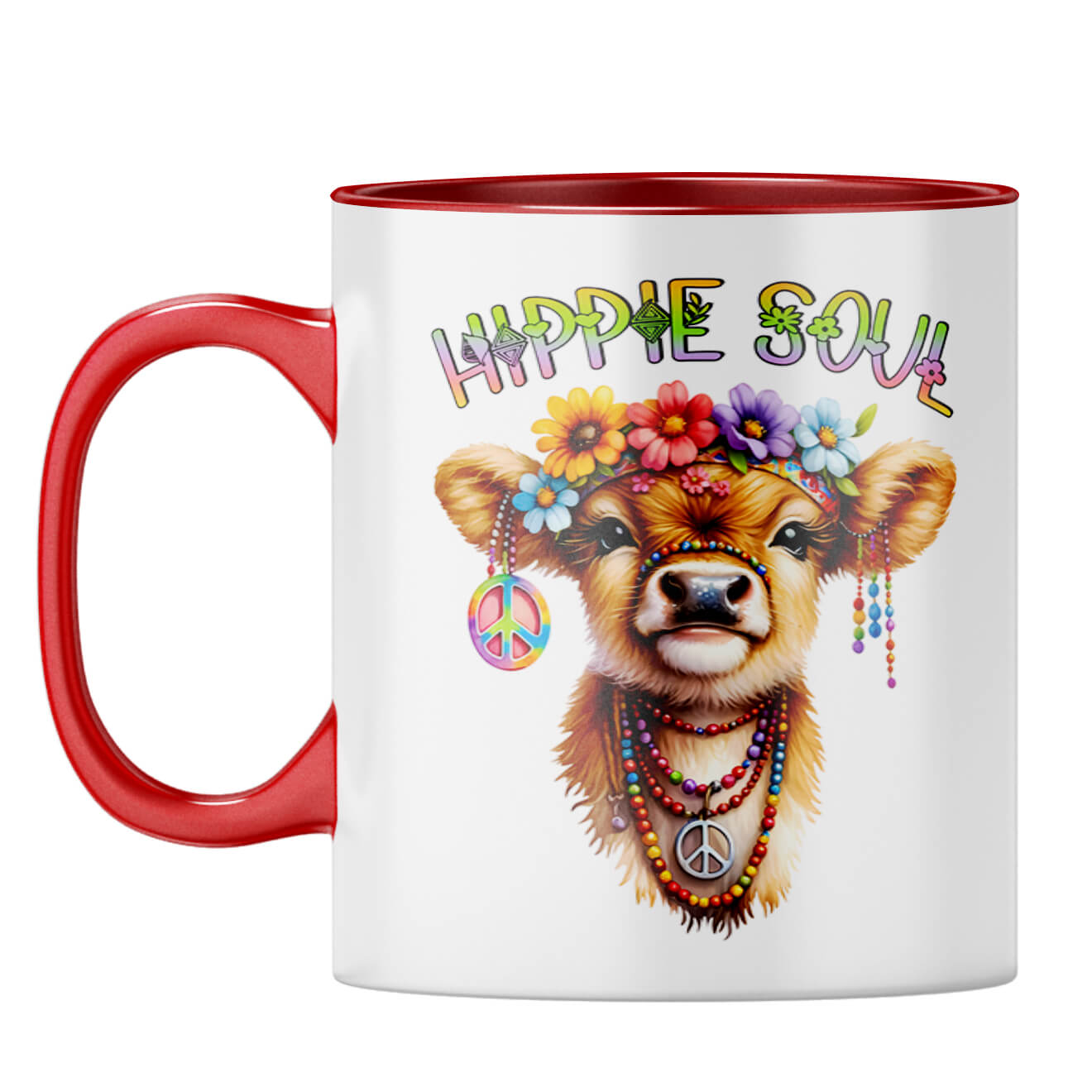 Hippie Soul Coffee Mug Red