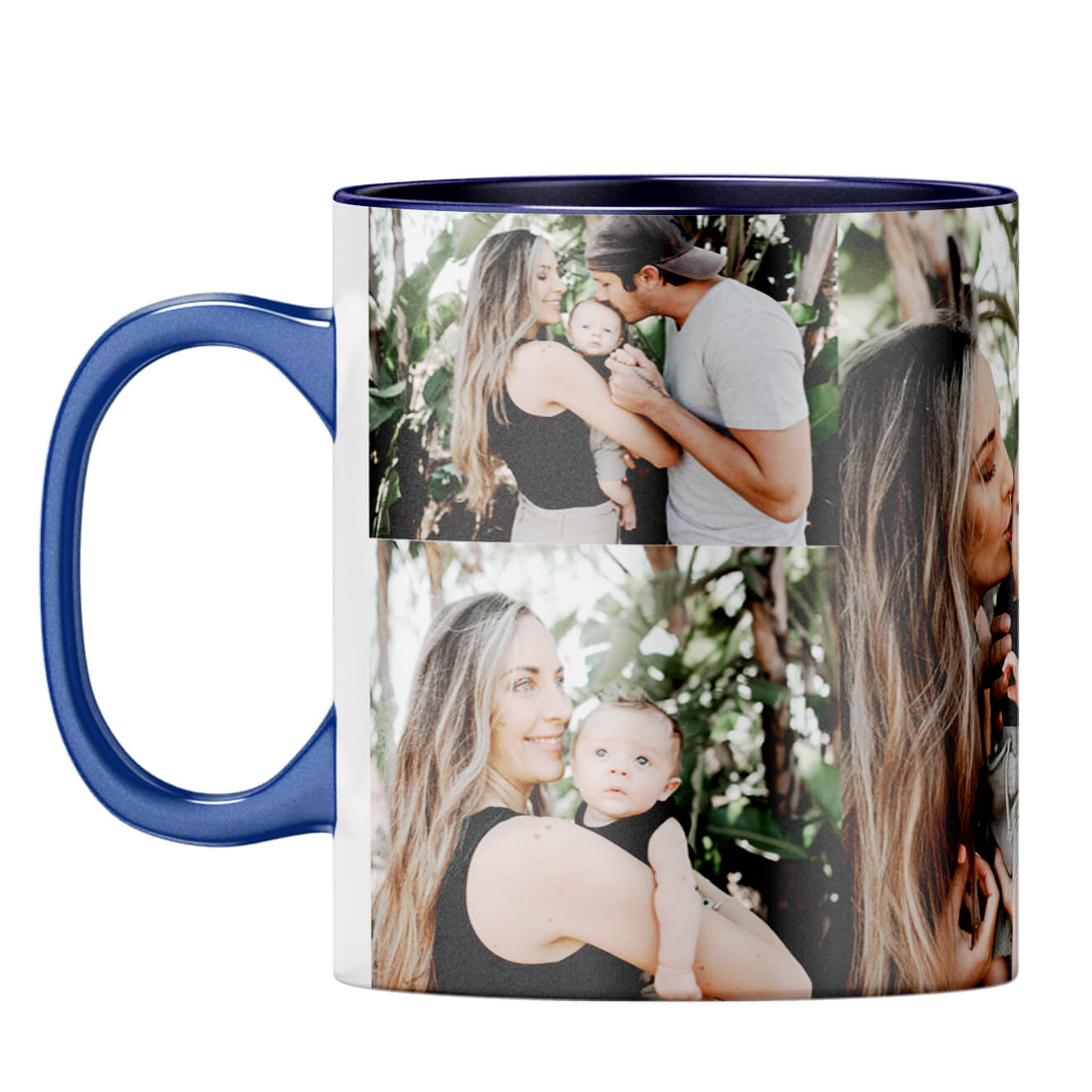 Holiday Wishes Coffee Mug Dark Blue