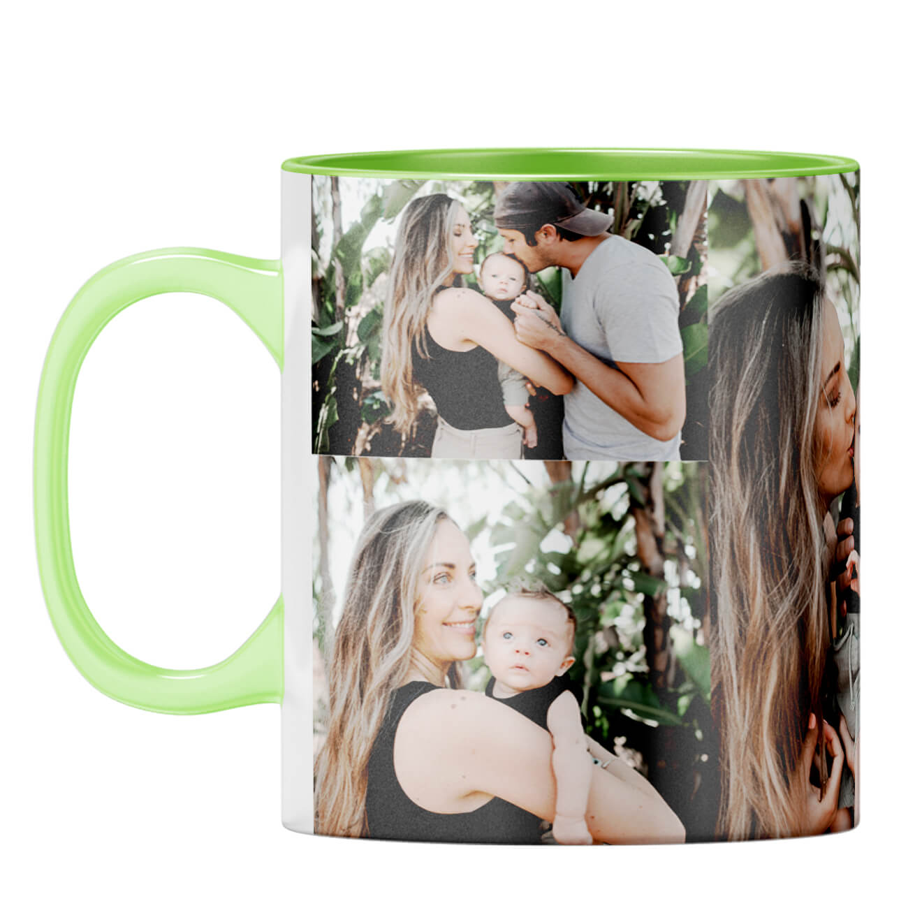 Holiday Wishes Coffee Mug Light Green