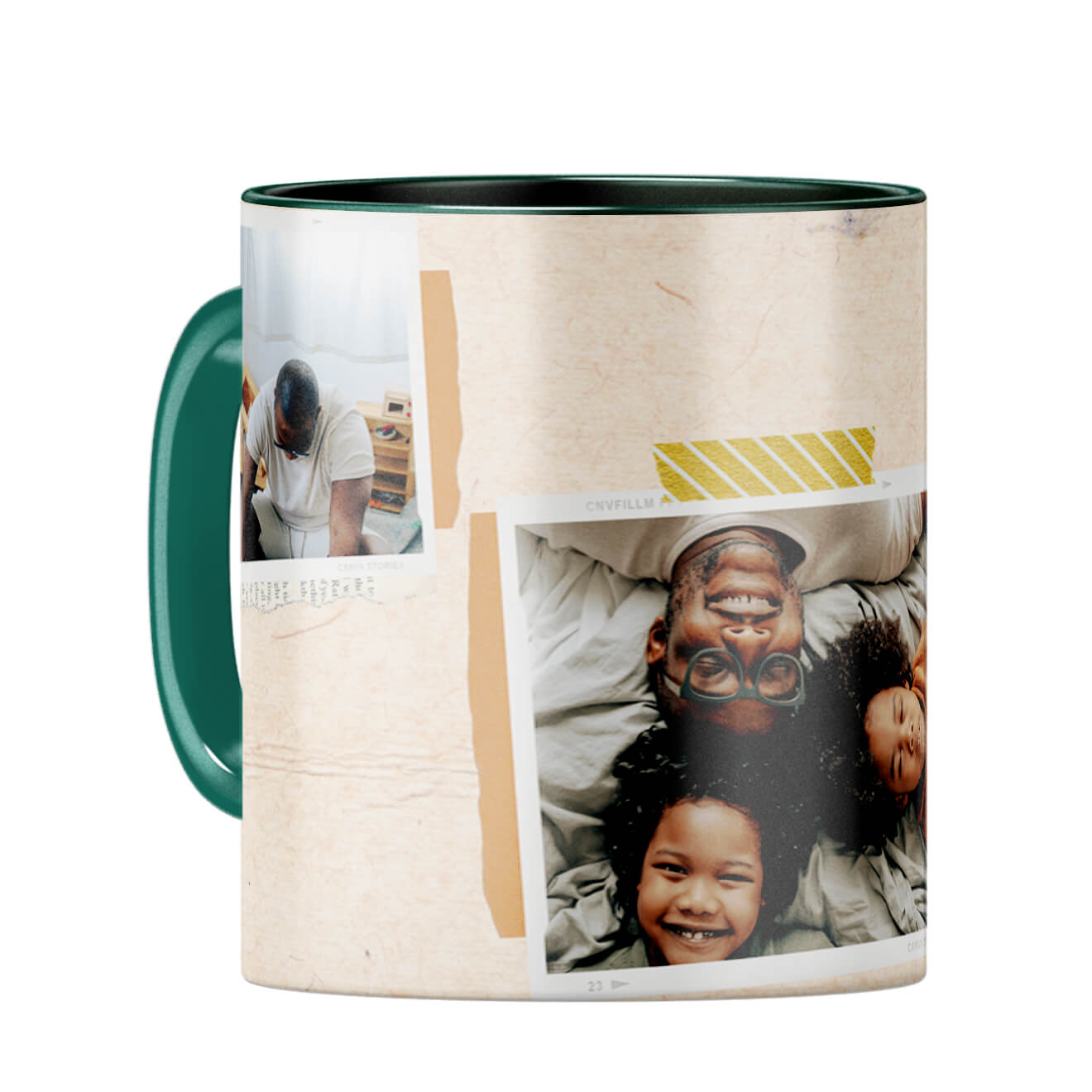 Home is Wherever Dad Is Coffee Mug Dark Green