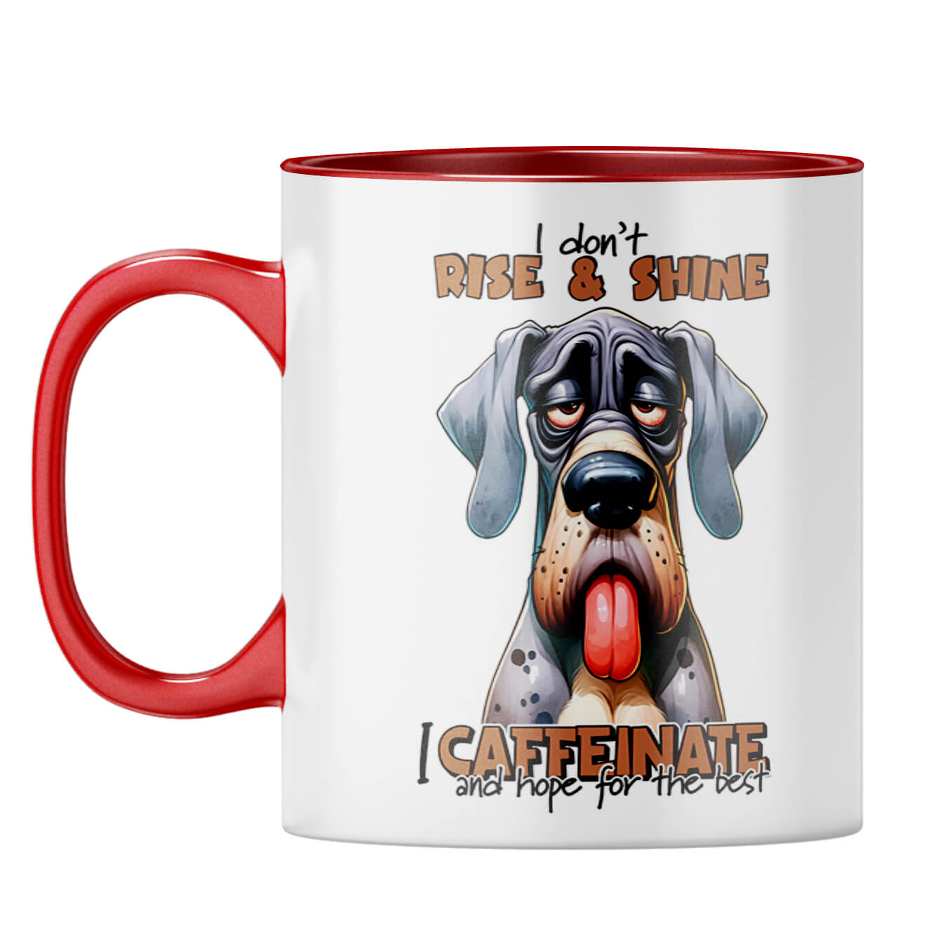 Hope for the Best Coffee Mug Red