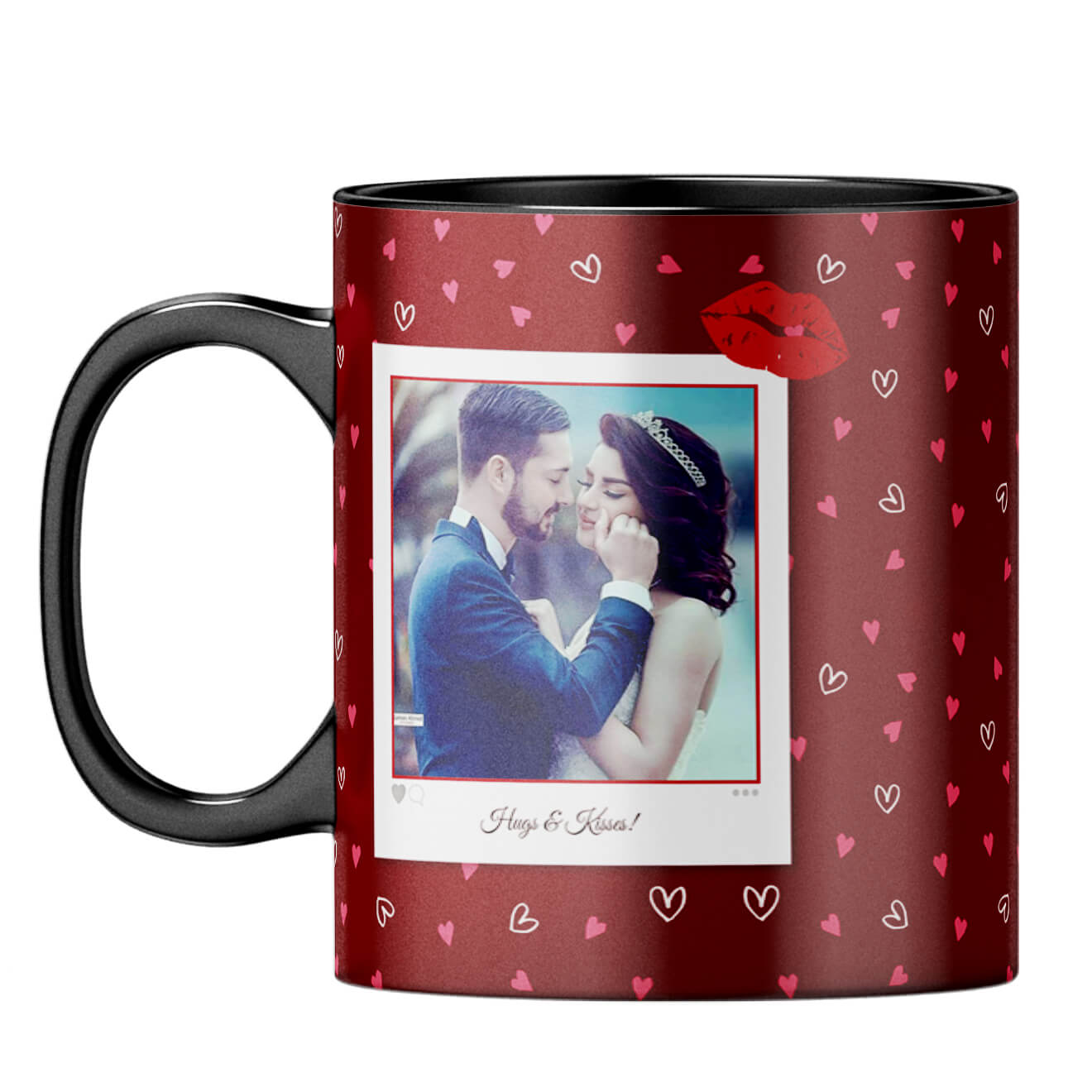 Hugs n Kisses Coffee Mug Black