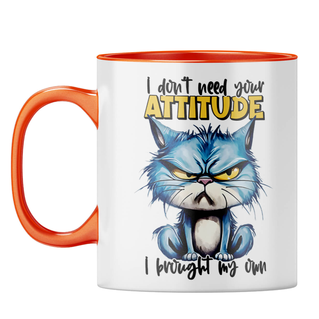 I have My Own Attitude Coffee Mug Orange