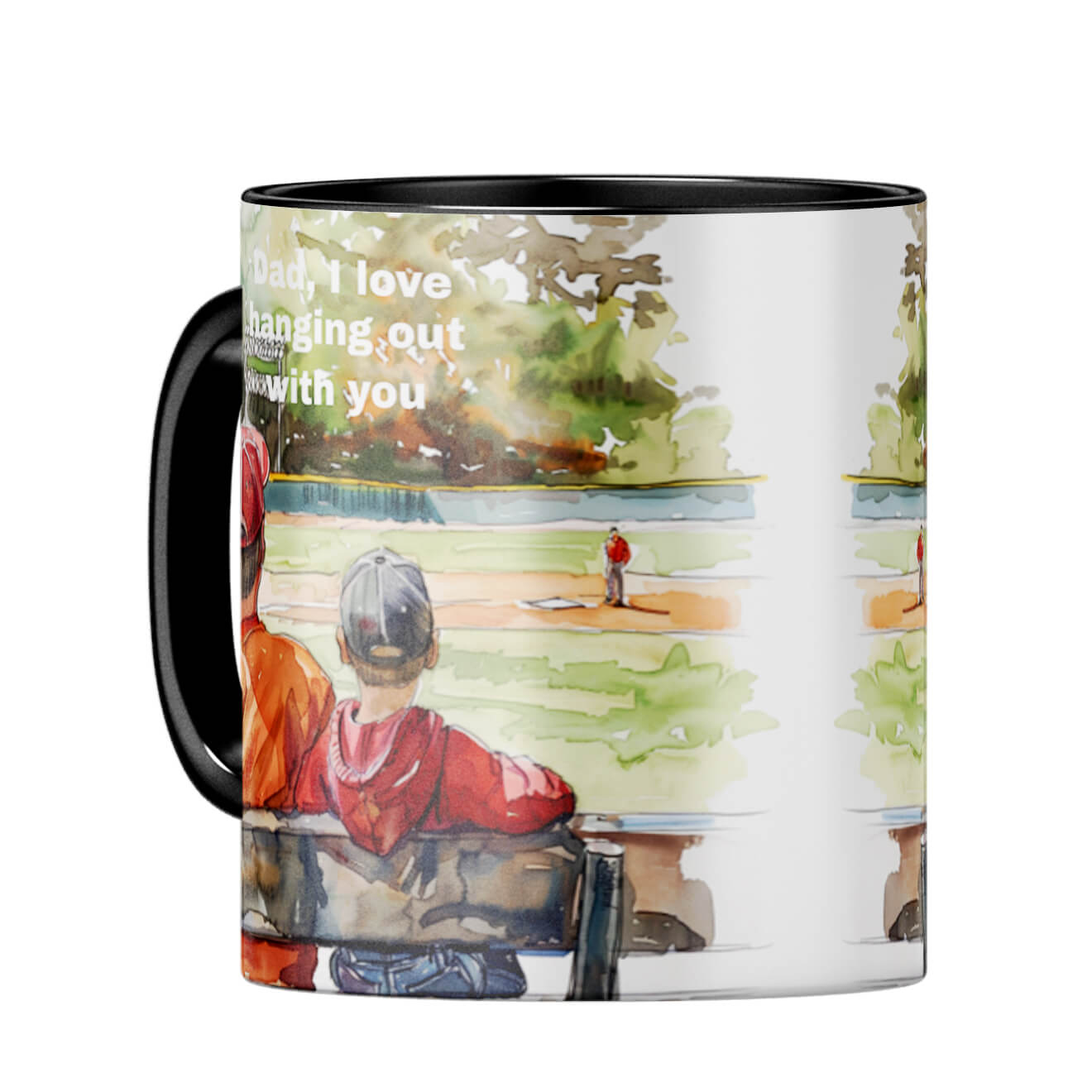 I Love Hanging Out with You Dad Coffee MugC-Black