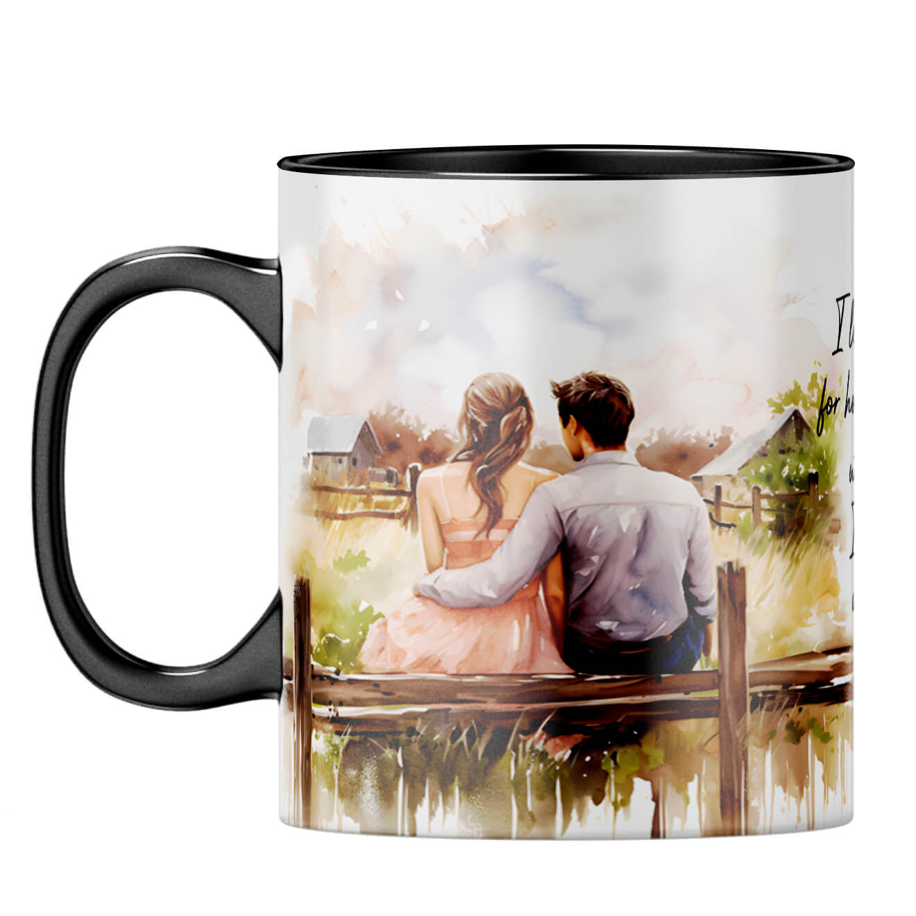 I Love When I am With You Coffee MugF-Black