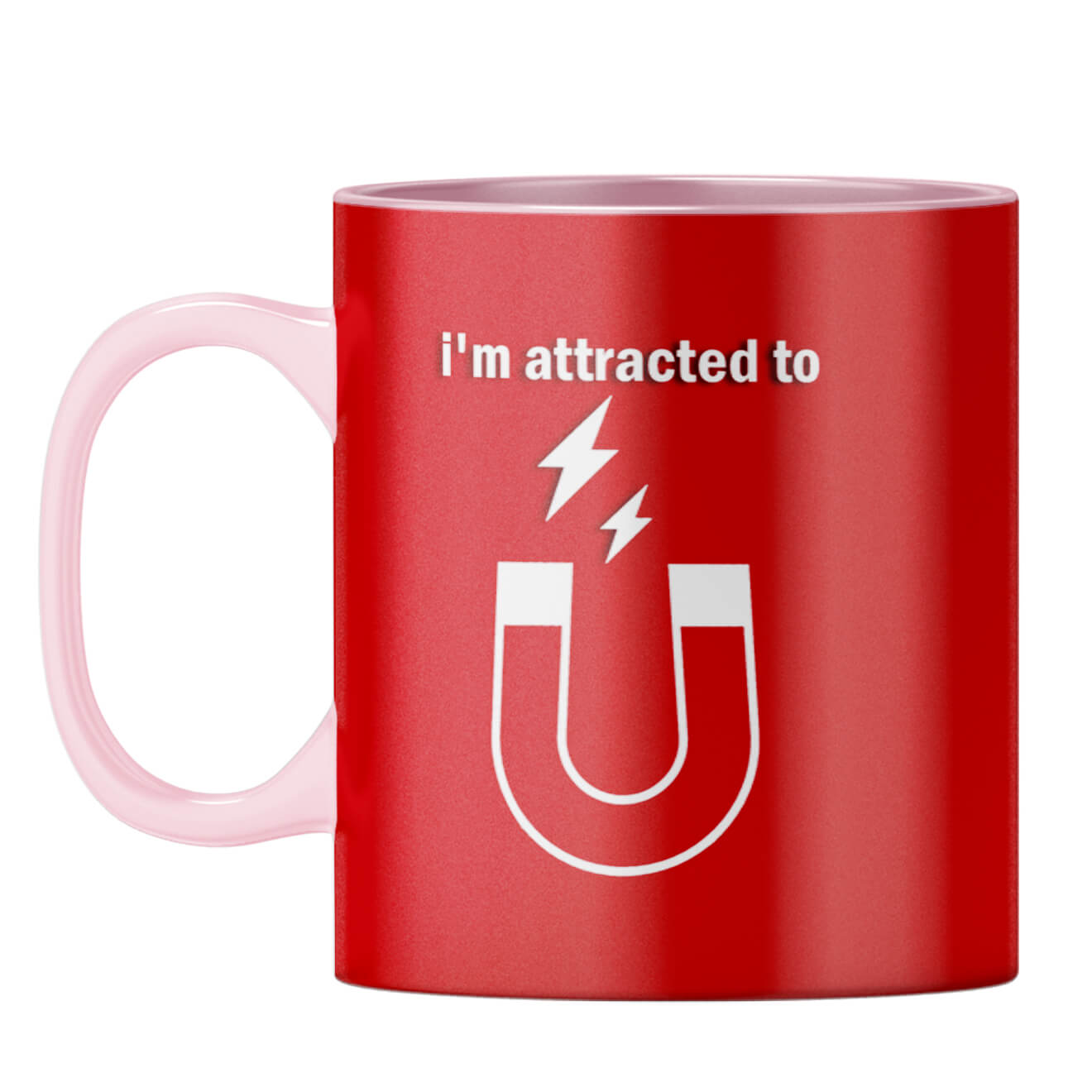I'm Attracted to You Coffee Mug Pink