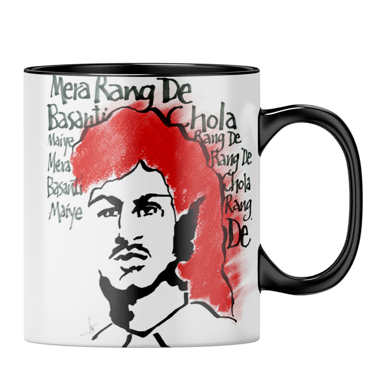 Indro's Art Bhagat Singh Coffee MugB-Black