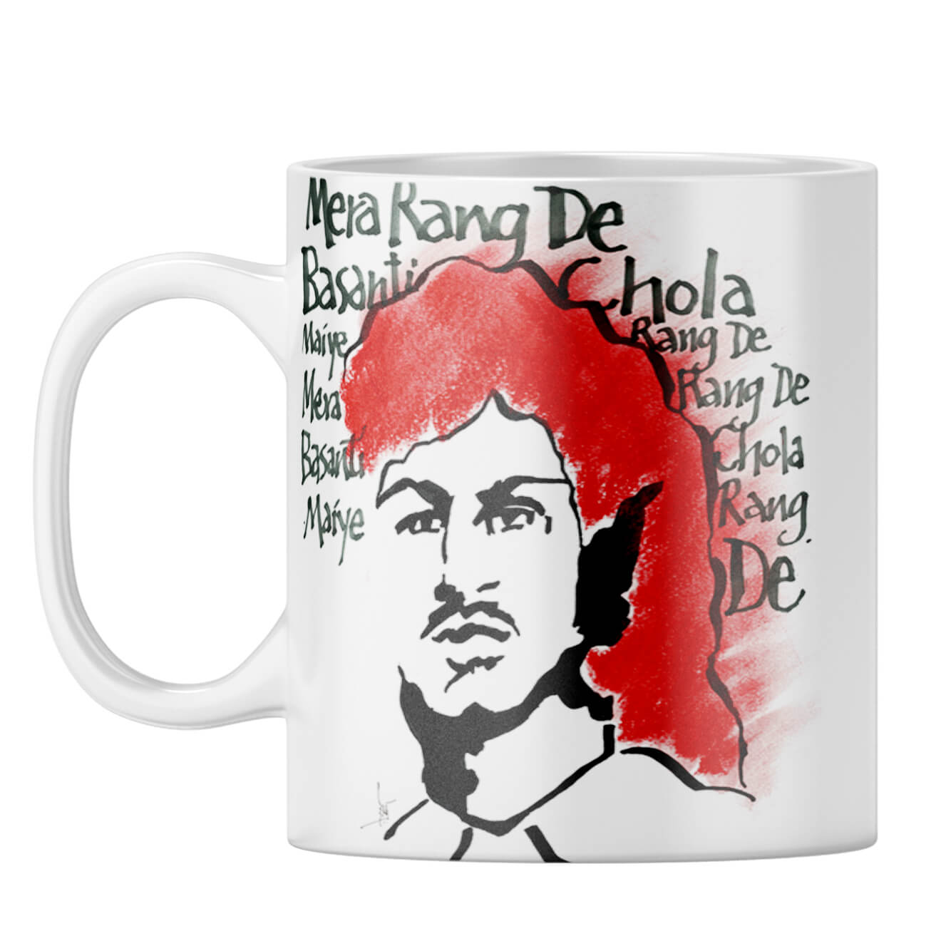 Indro's Art Bhagat Singh Coffee Mug White