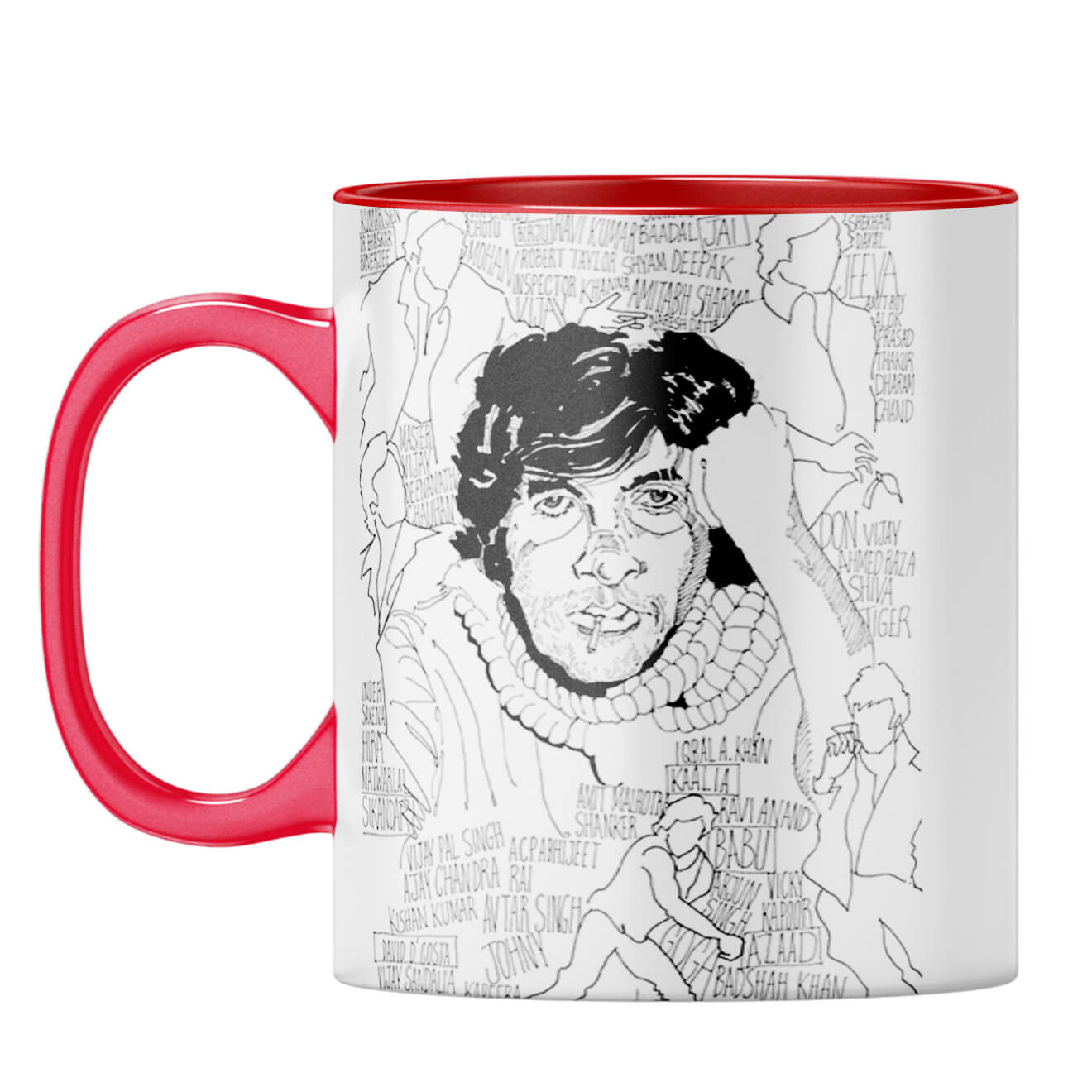 Indro's Art Big B Coffee Mug Red