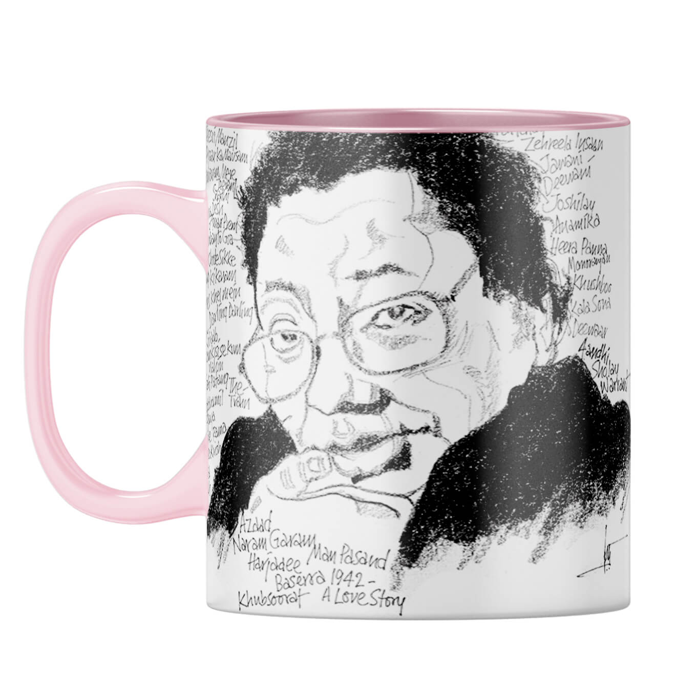 Indro's Art RD Burman Coffee Mug Pink