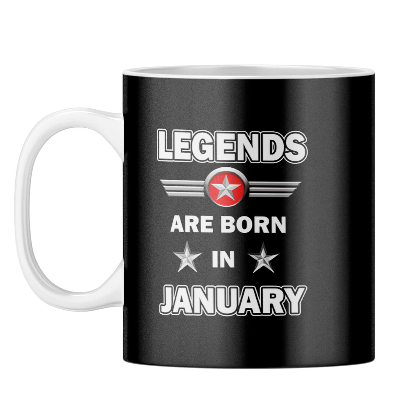 January Legends Coffee Mug White
