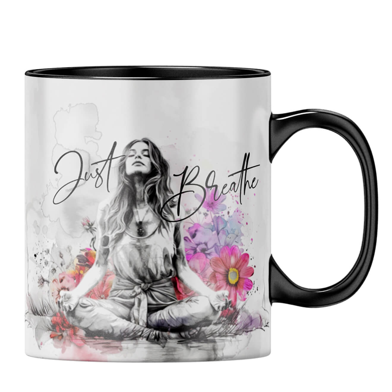 Just Breathe Coffee MugB-Black