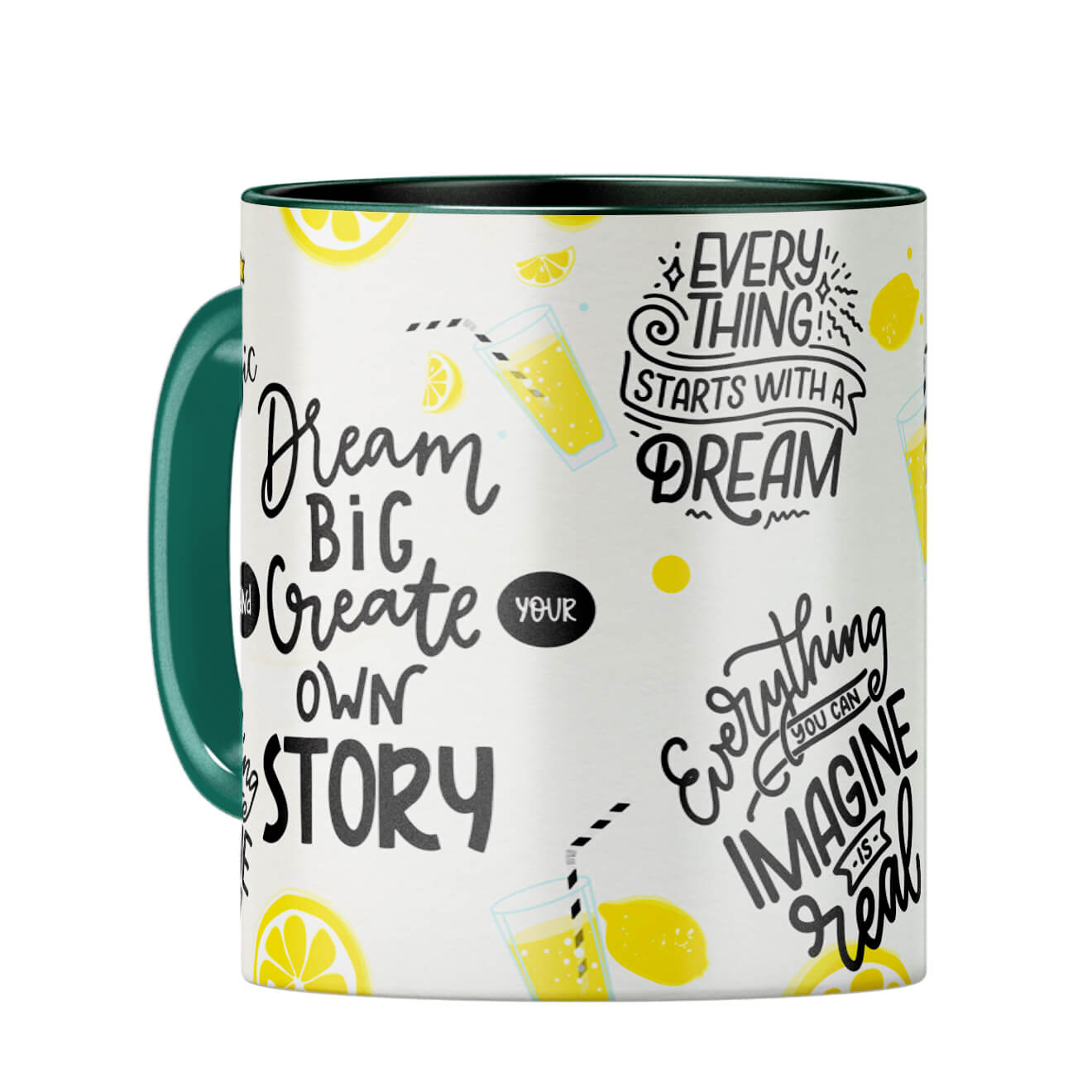 Keep On Dreaming Mug Coffee Mug Dark Green