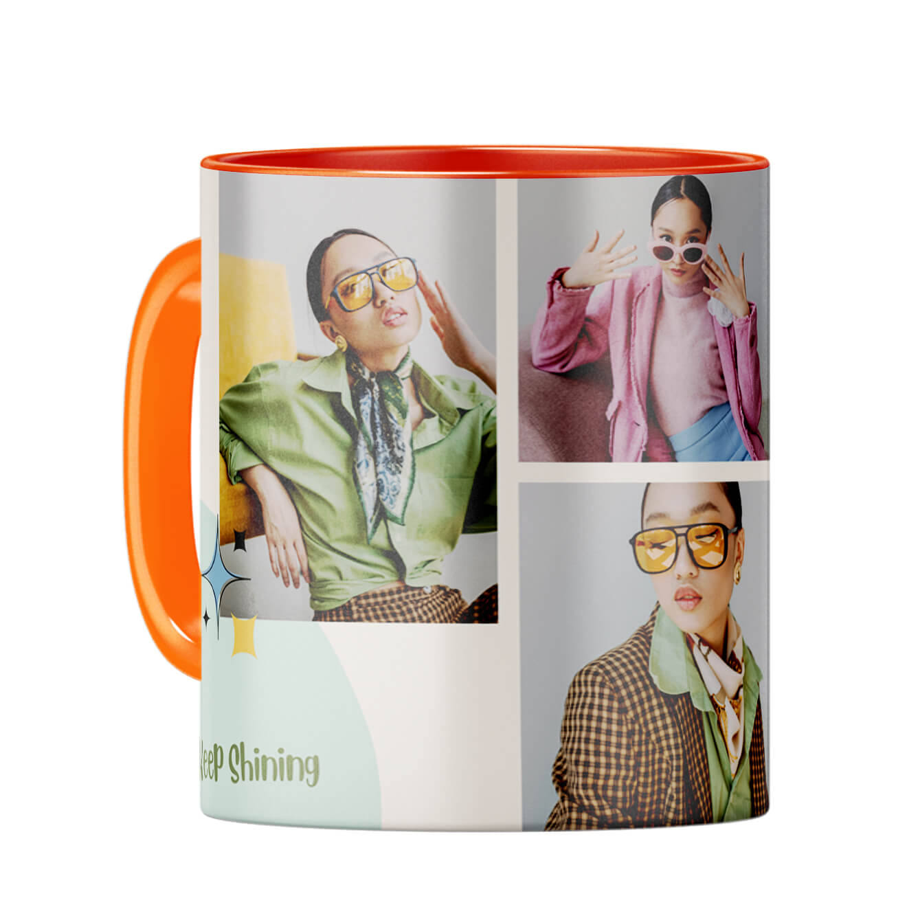 Keep Shining Coffee Mug Orange