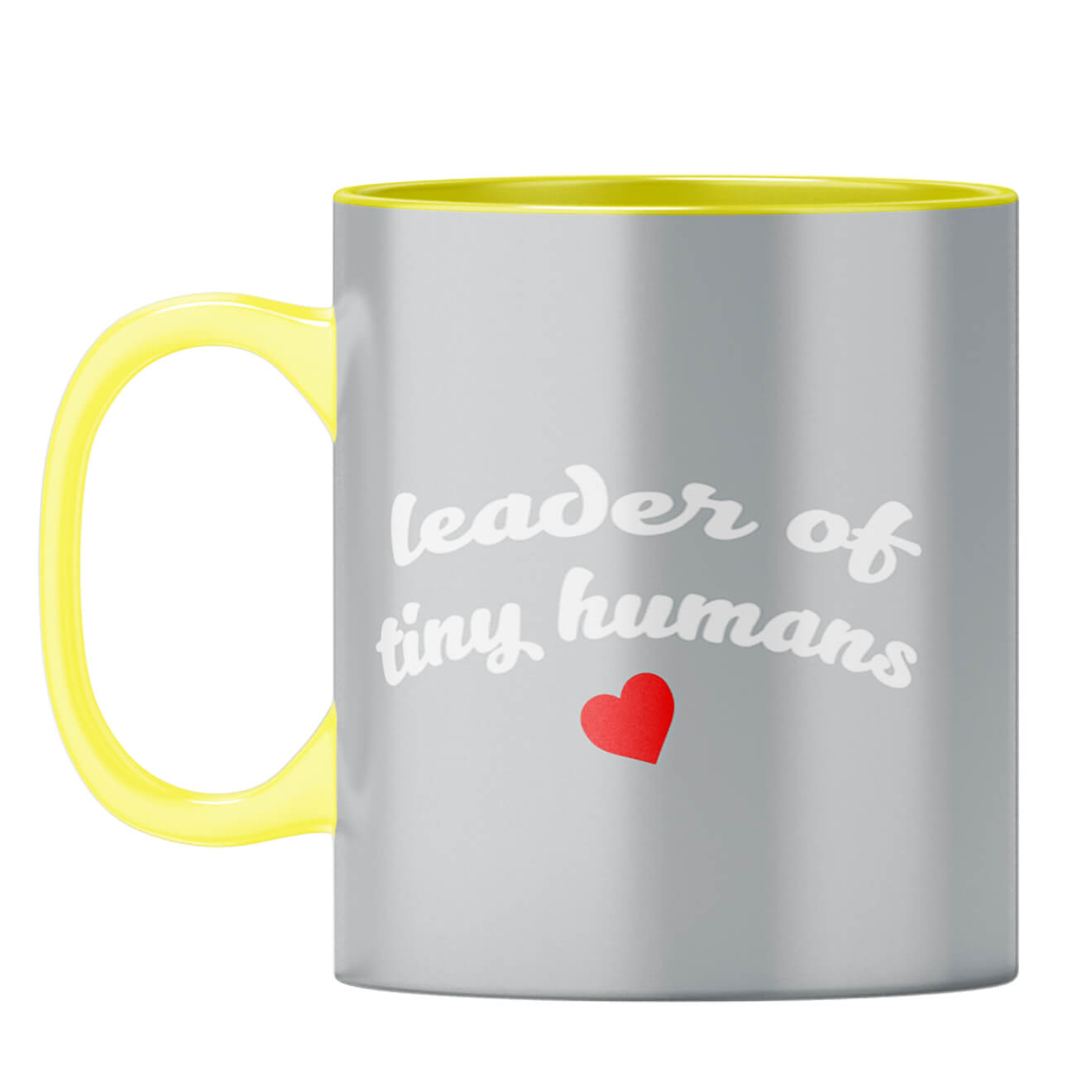 Leader of Tiny Human Coffee Mug Yellow