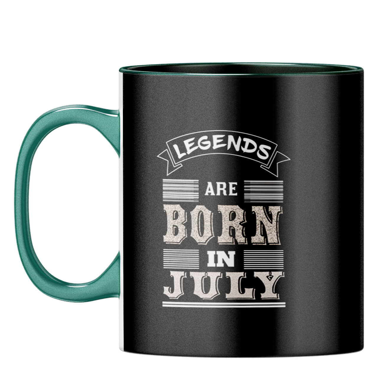Legends Born in July Coffee Mug Dark Green