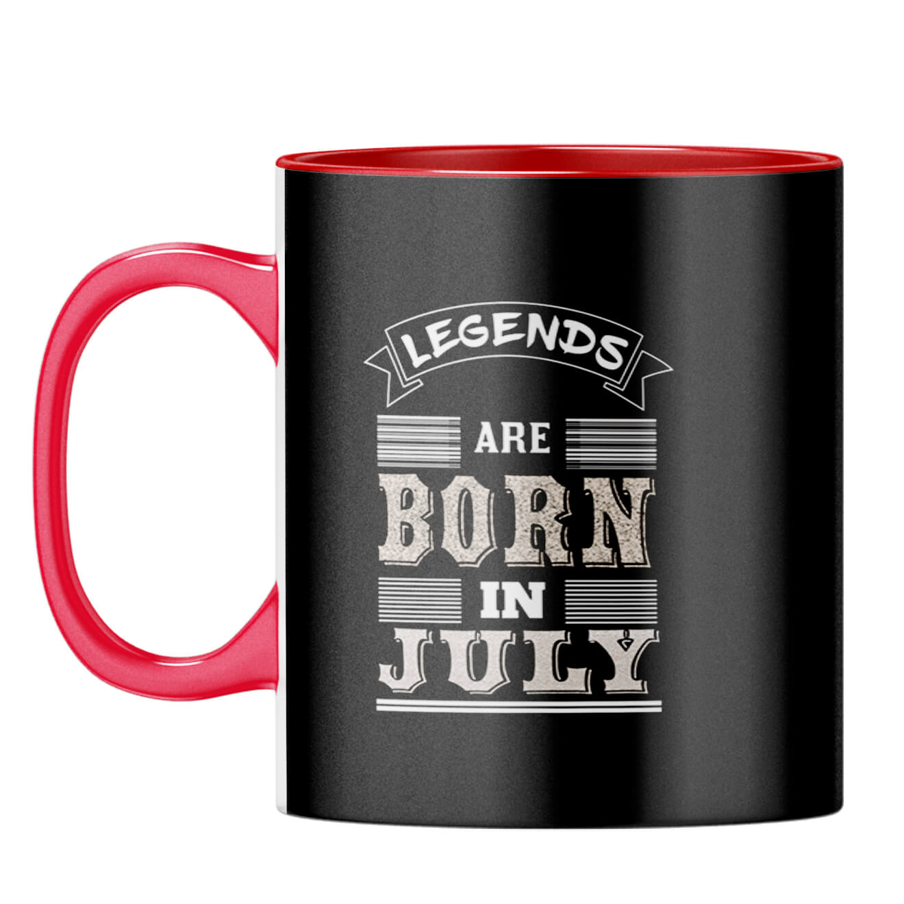 Legends Born in July Coffee Mug Red
