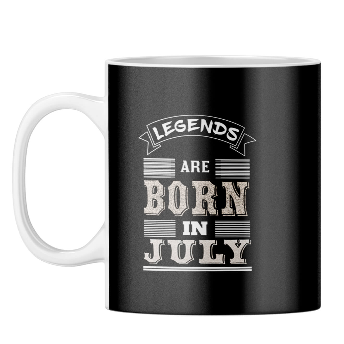 Legends Born in July Coffee Mug White