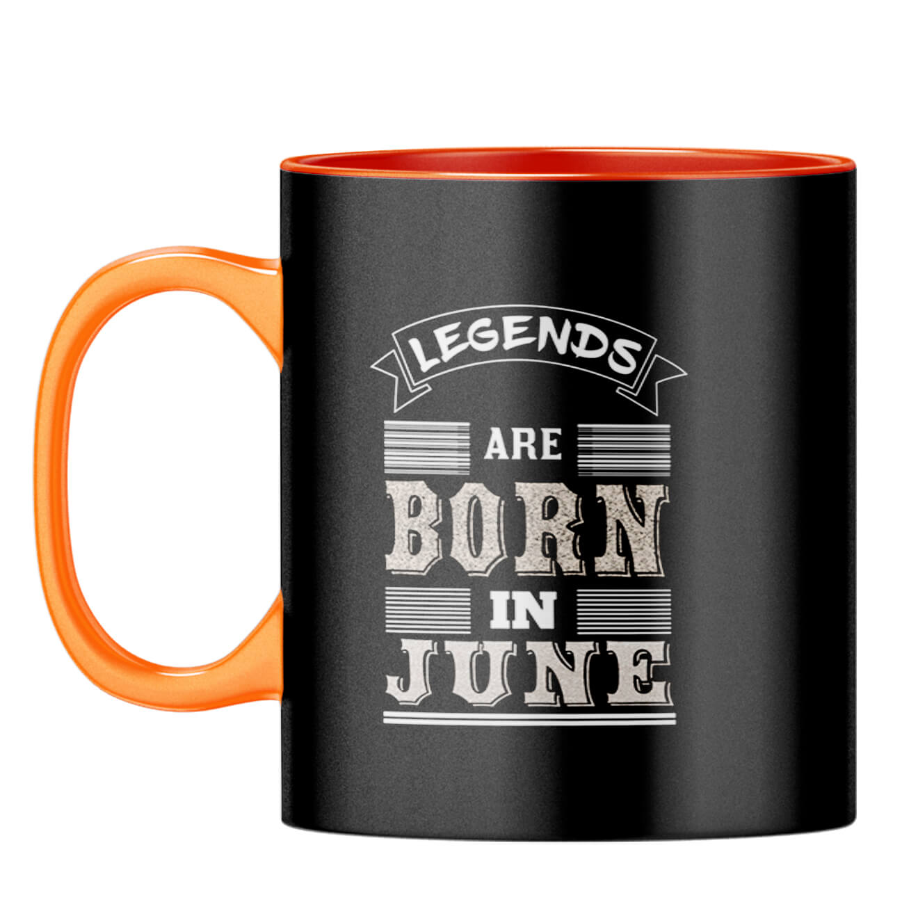 Legends Born in June Coffee Mug Orange
