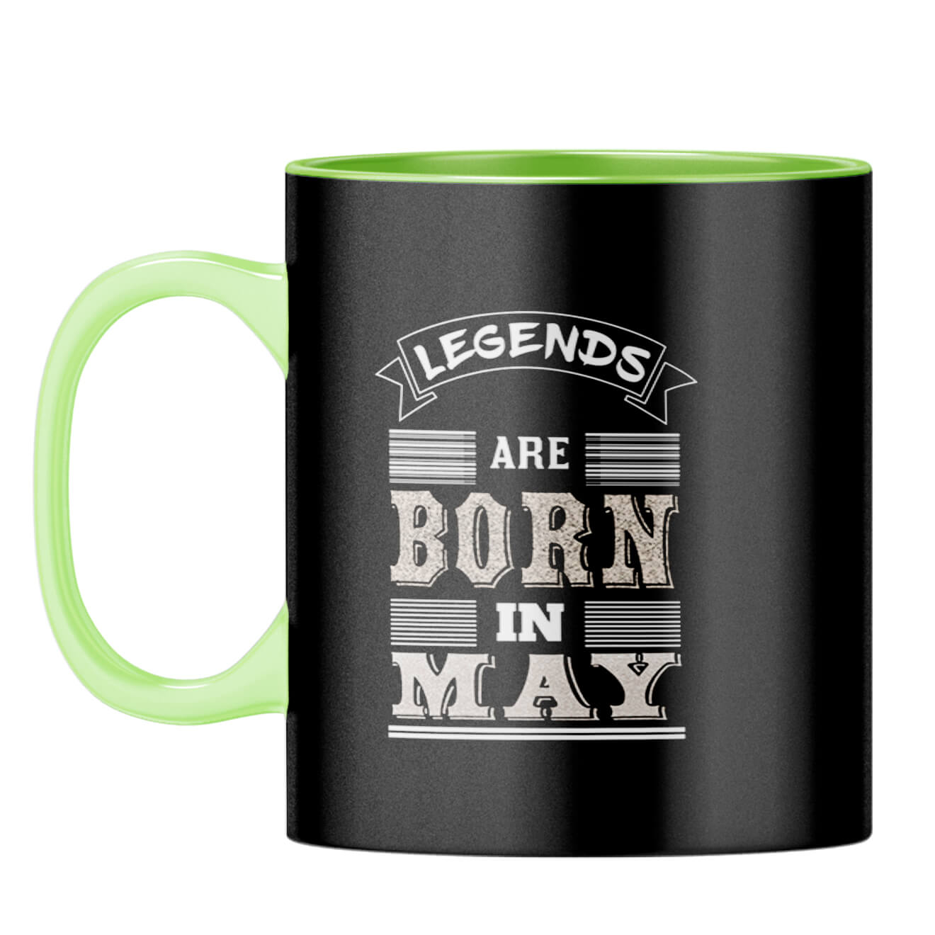 Legends Born in May Coffee Mug Light Green